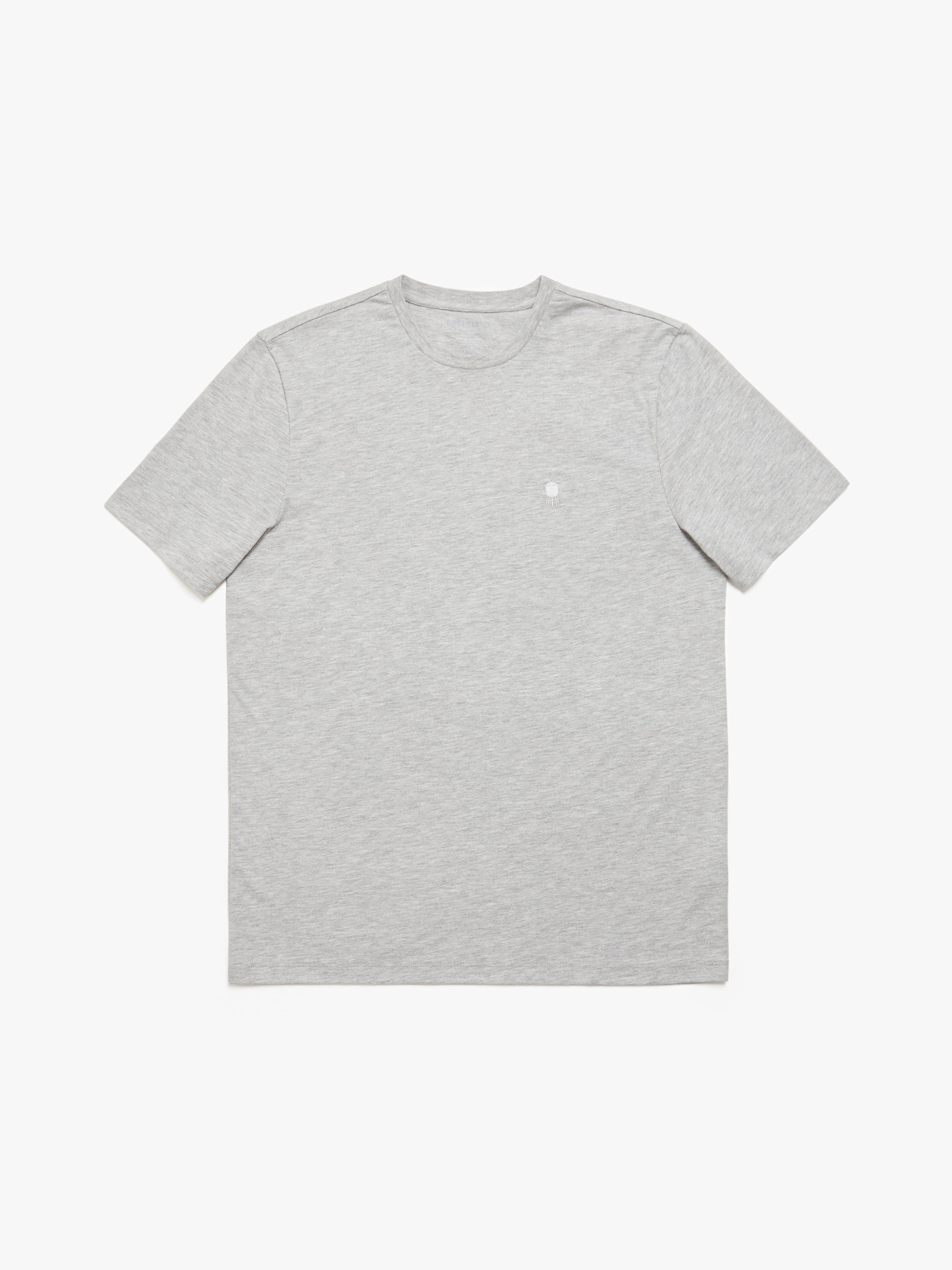 Men's Brooklyn Water Tower T-shirt in Grey Melange - BROOKLYN INDUSTRIES