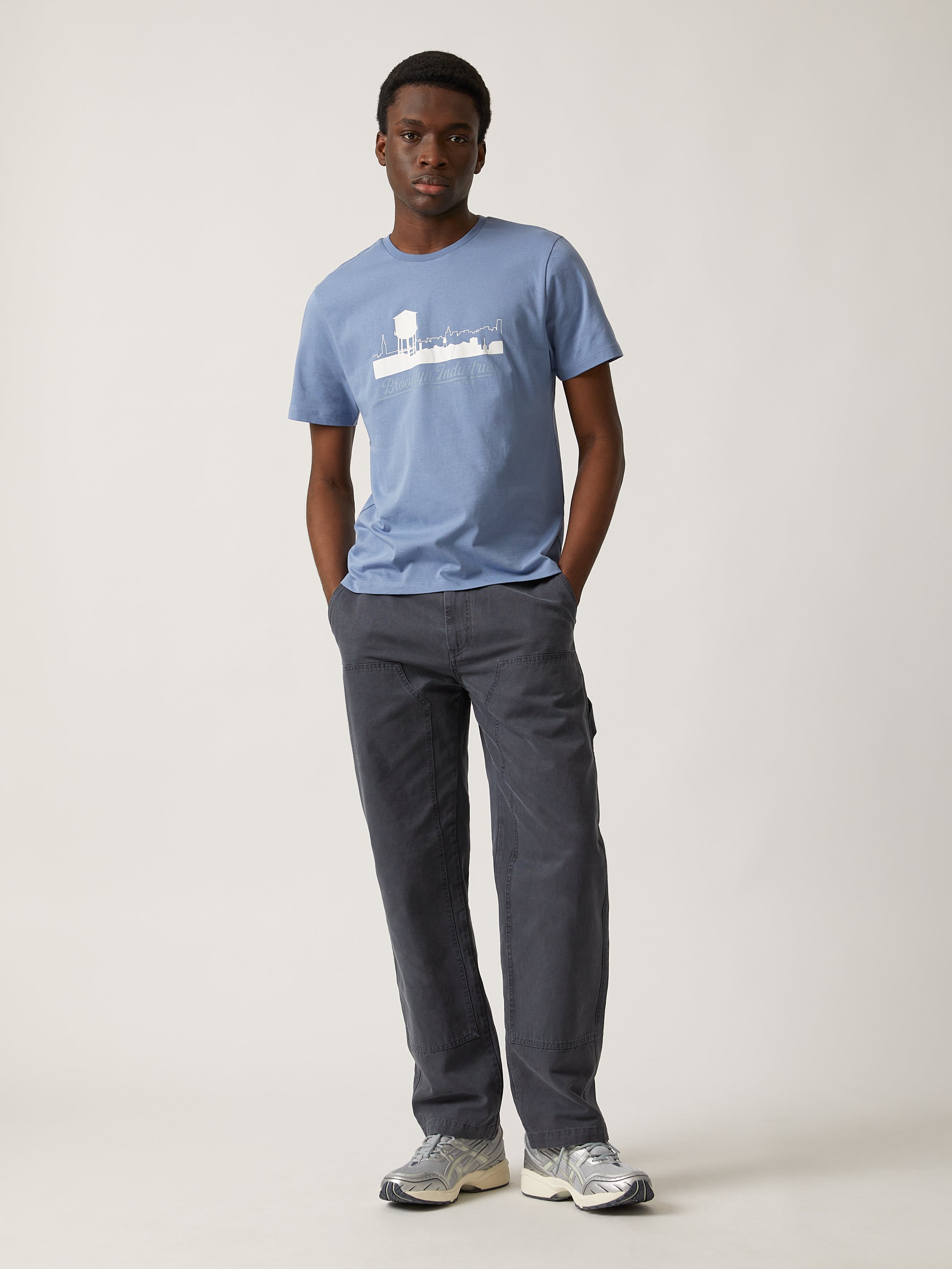 Men's Brooklyn Silhouette T-shirt in Infinity - BROOKLYN INDUSTRIES