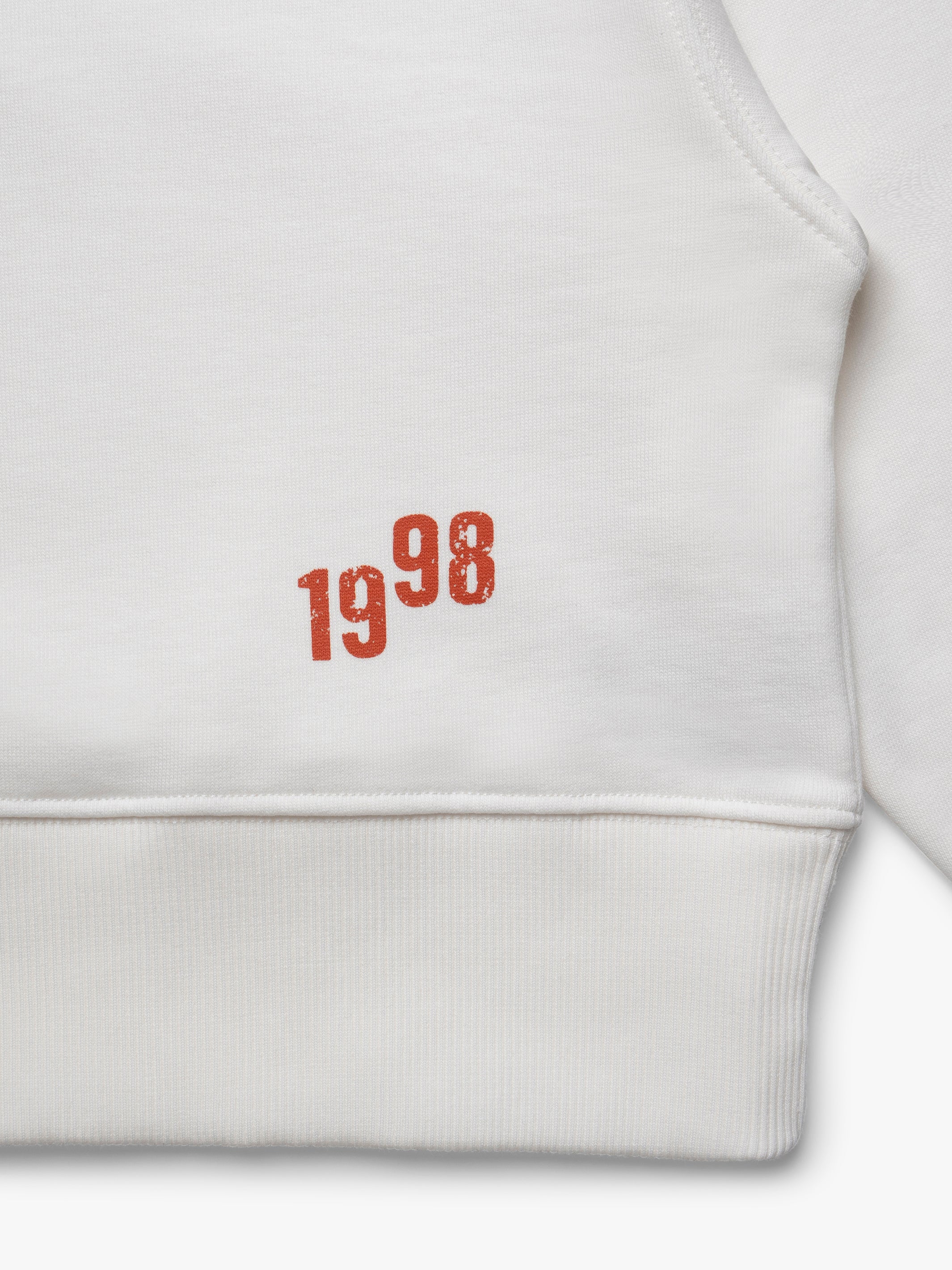 Women's Brooklyn Cat Sweatshirt in Antique White - BROOKLYN INDUSTRIES