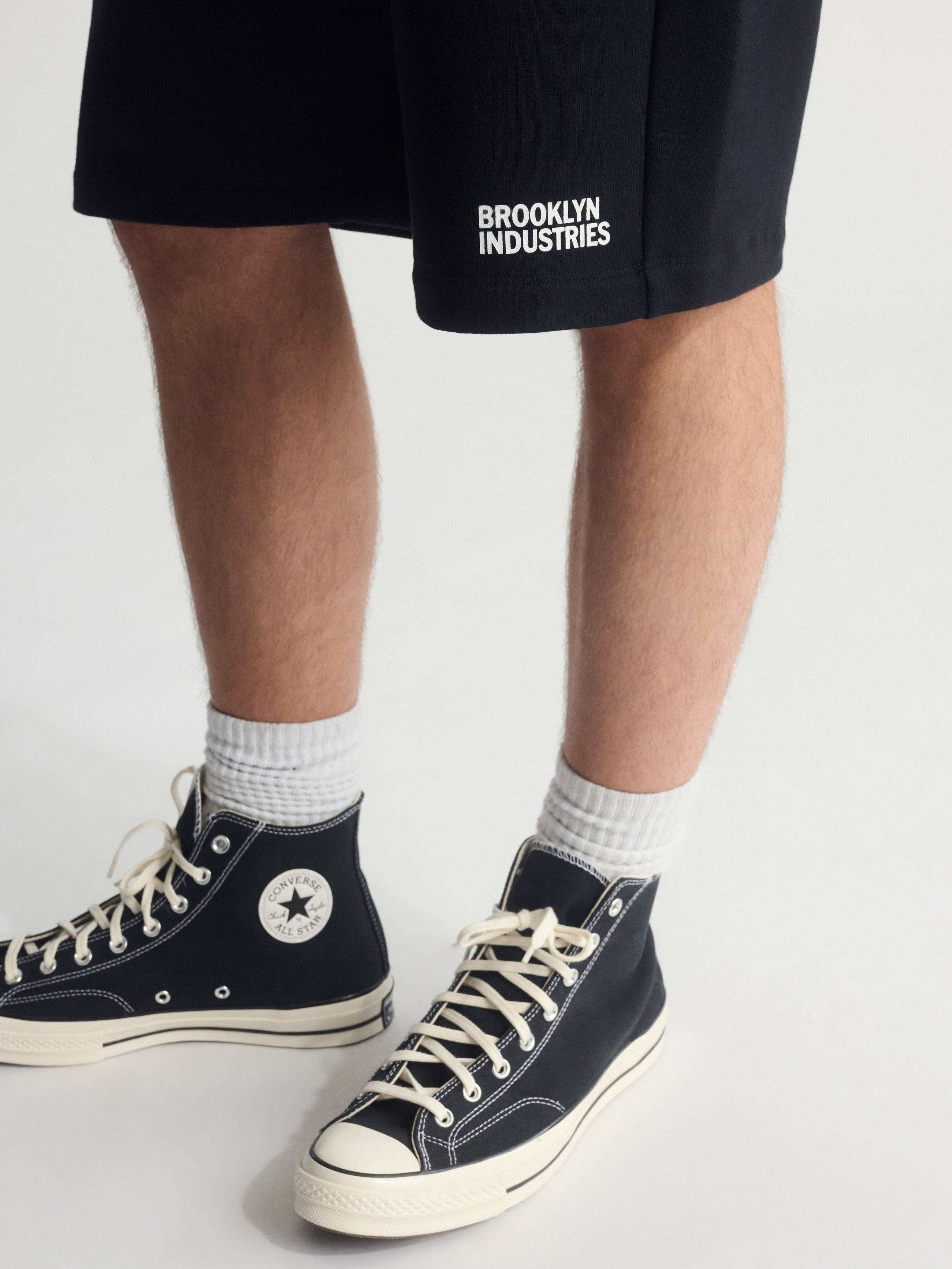 Men's Brooklyn Sweat Shorts In Black - BROOKLYN INDUSTRIES
