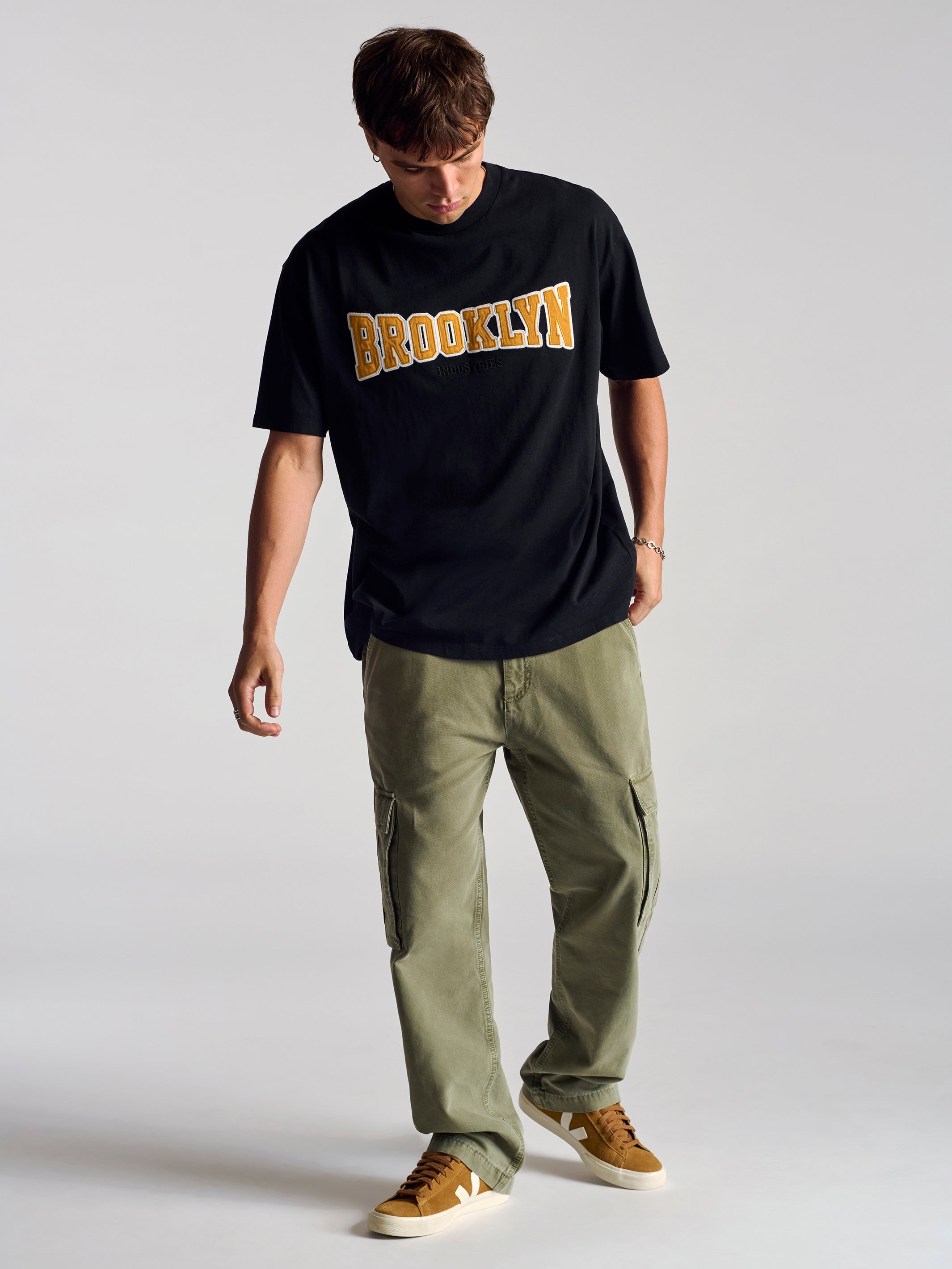 Men's Brooklyn Campus T-Shirt In Black - BROOKLYN INDUSTRIES