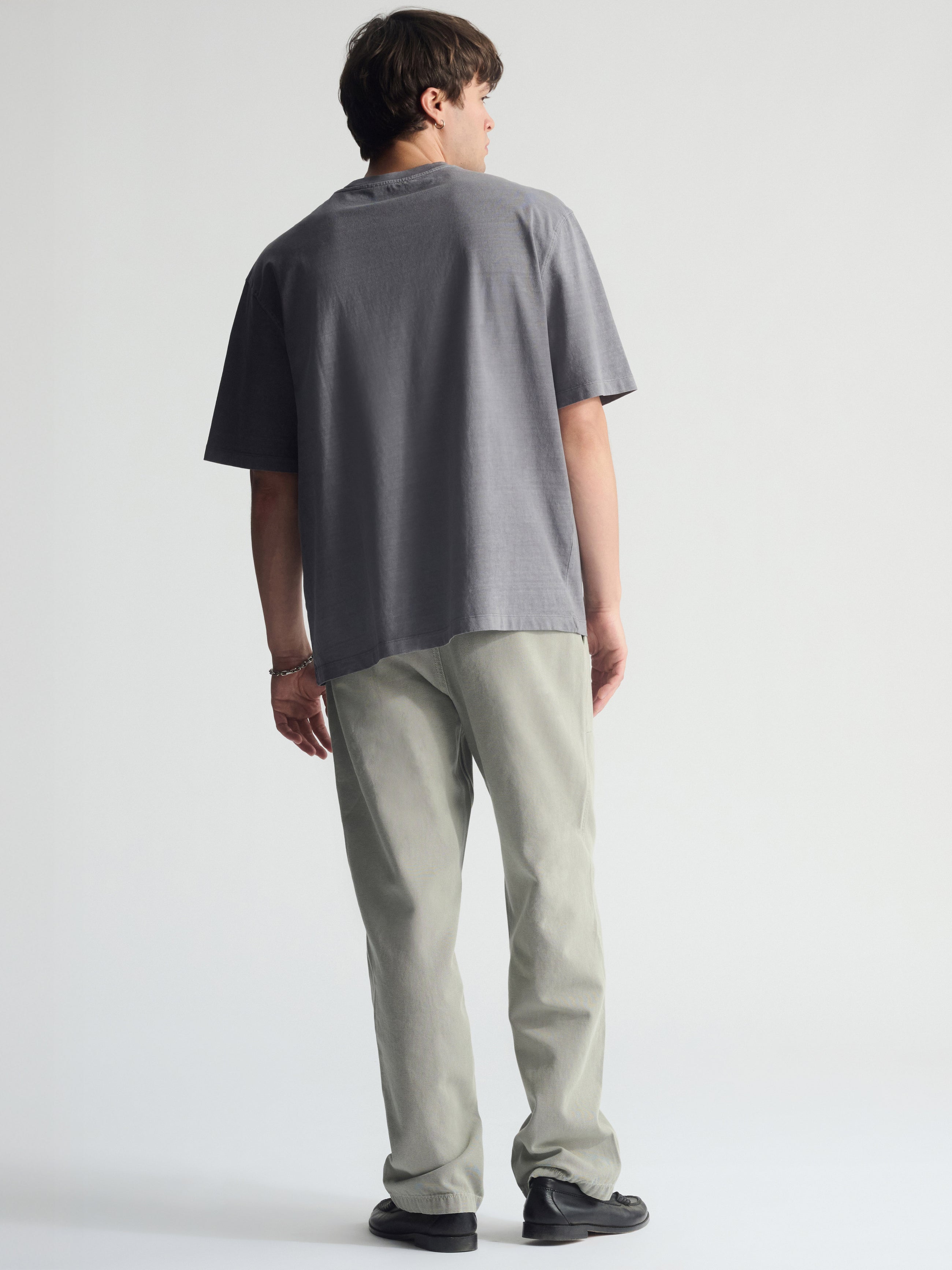 Men's Wide Leg Cargo Pants In Puritan Gray - BROOKLYN INDUSTRIES
