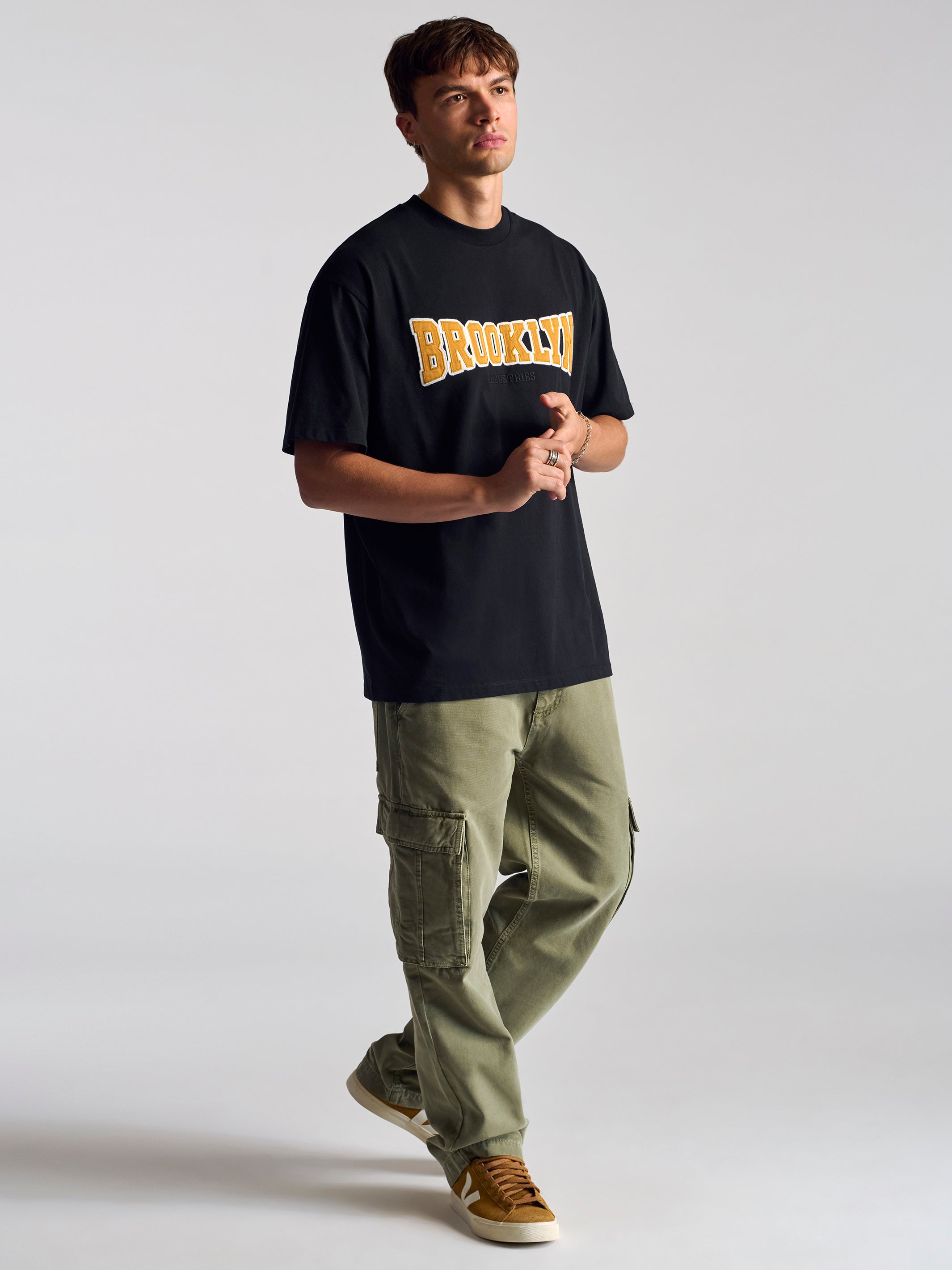 Men's Brooklyn Campus T-Shirt In Black - BROOKLYN INDUSTRIES