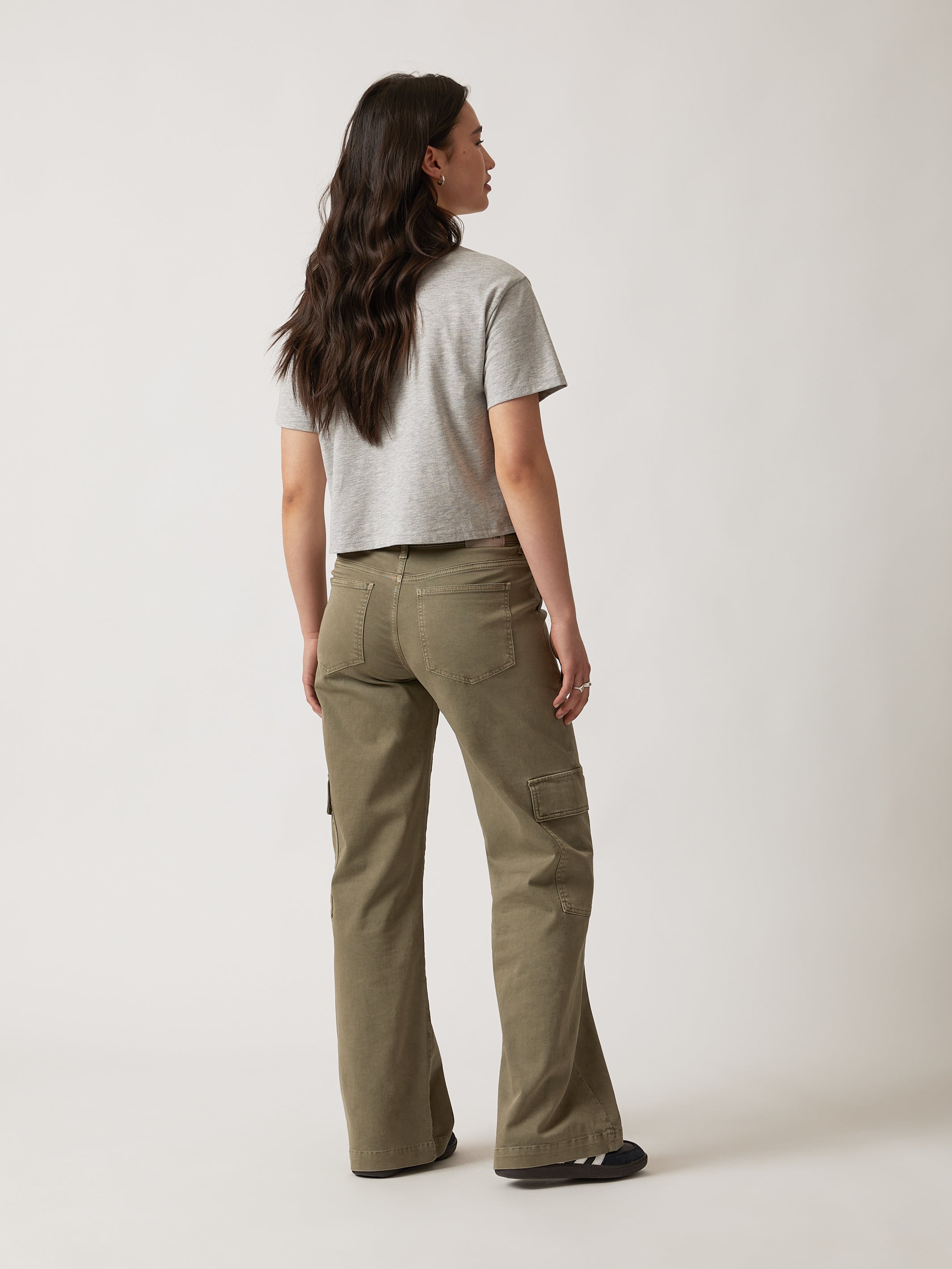 Women's Cargo Pants in Deep Lichen Green - BROOKLYN INDUSTRIES