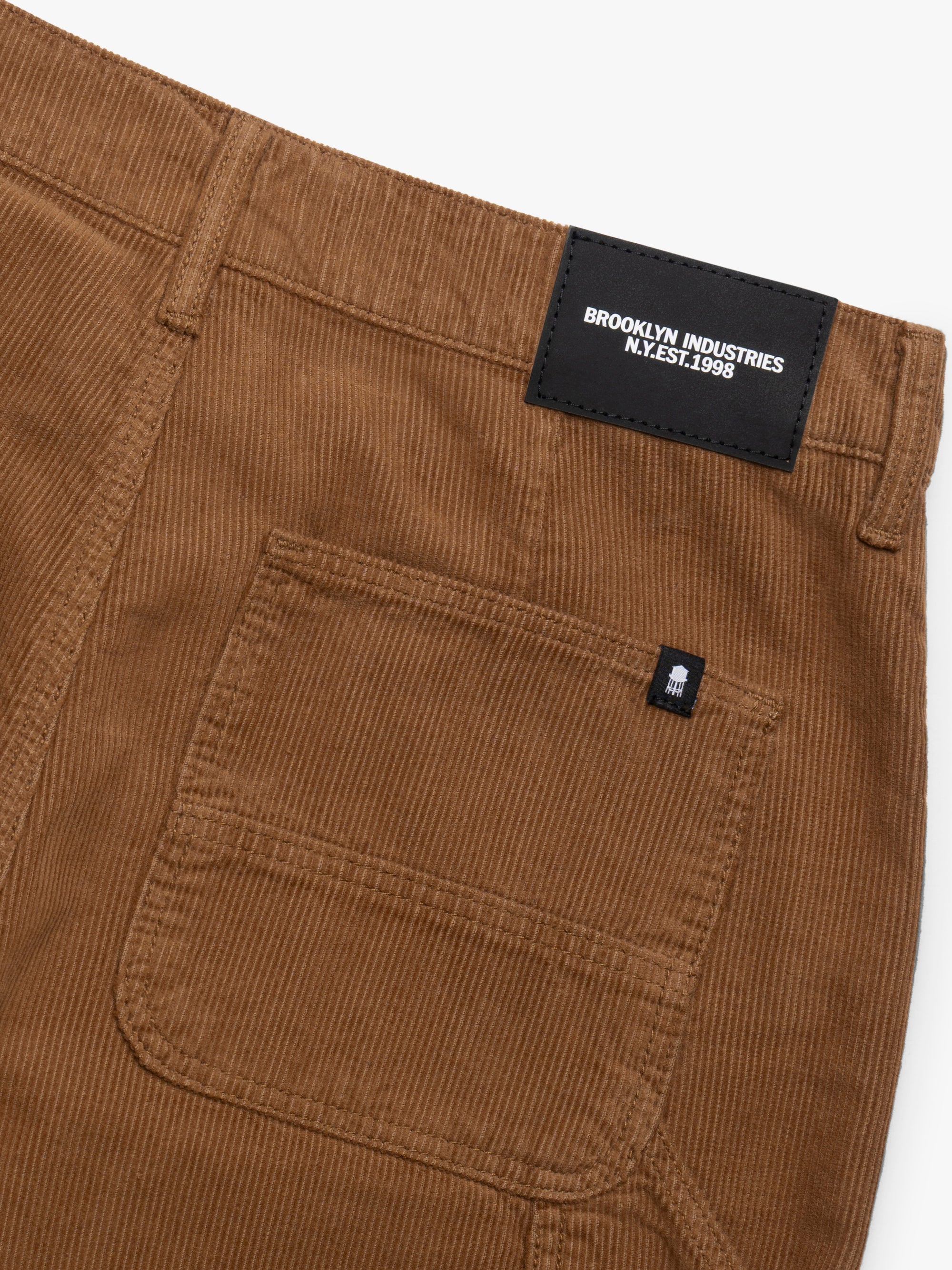 Women's Carpenter Pants in Light Brown Cord