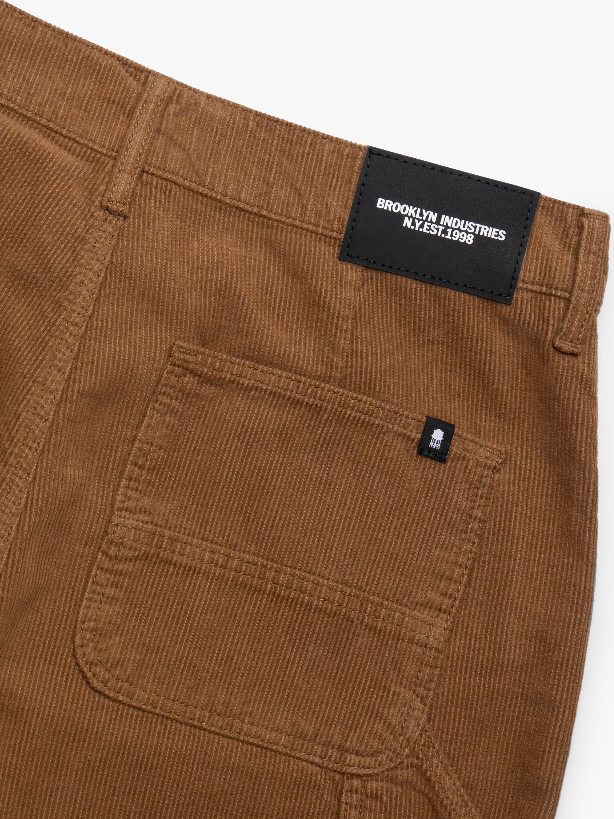 Women's Carpenter Pants in Light Brown Cord