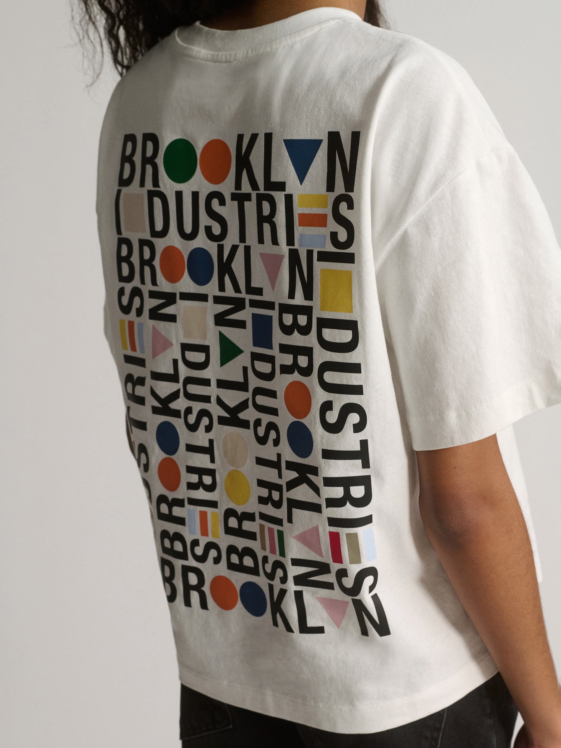 Women's Brooklyn Industries Loose Fit T-Shirt In Antique White - BROOKLYN INDUSTRIES