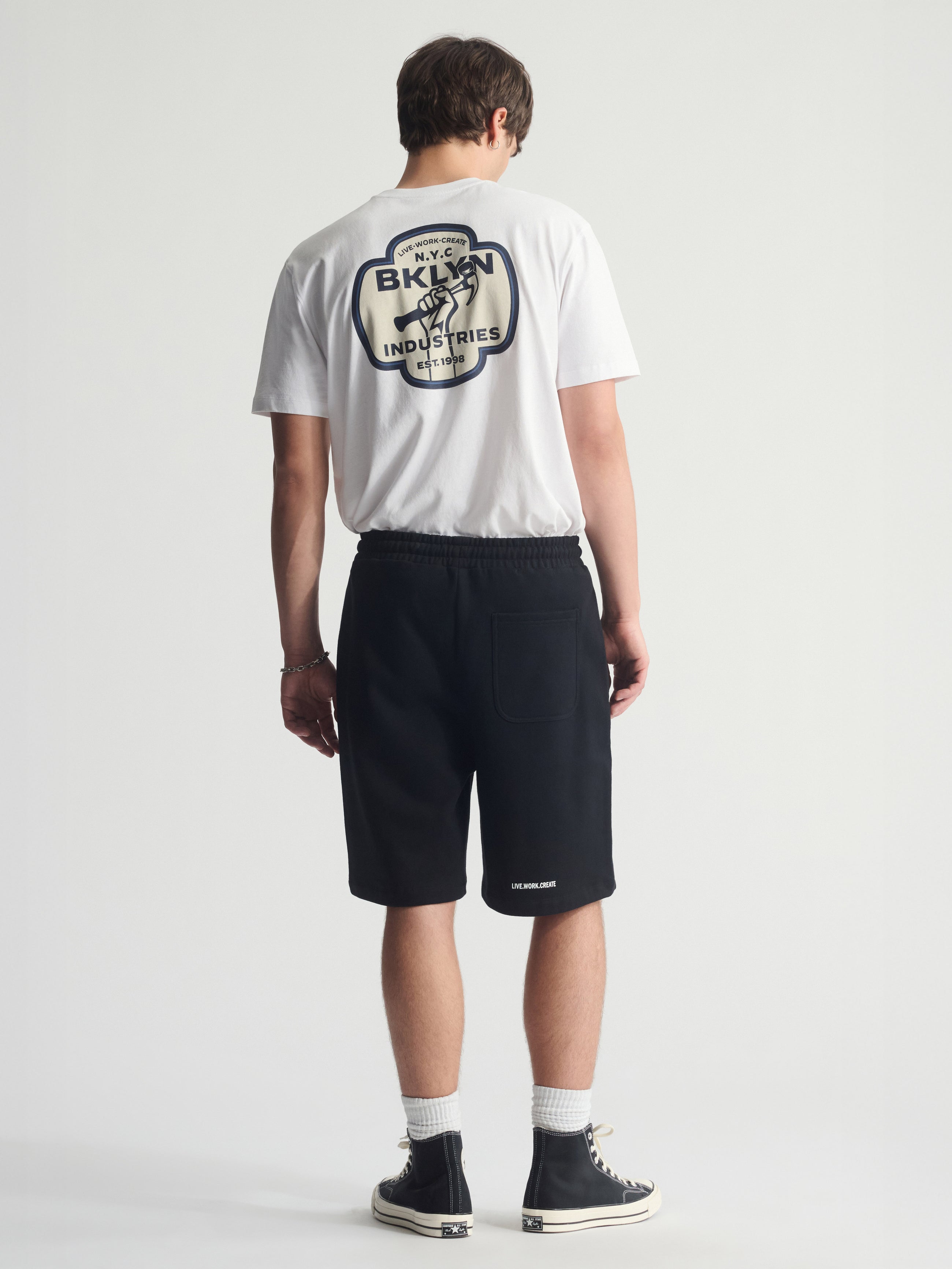 Men's Brooklyn Sweat Shorts In Black - BROOKLYN INDUSTRIES