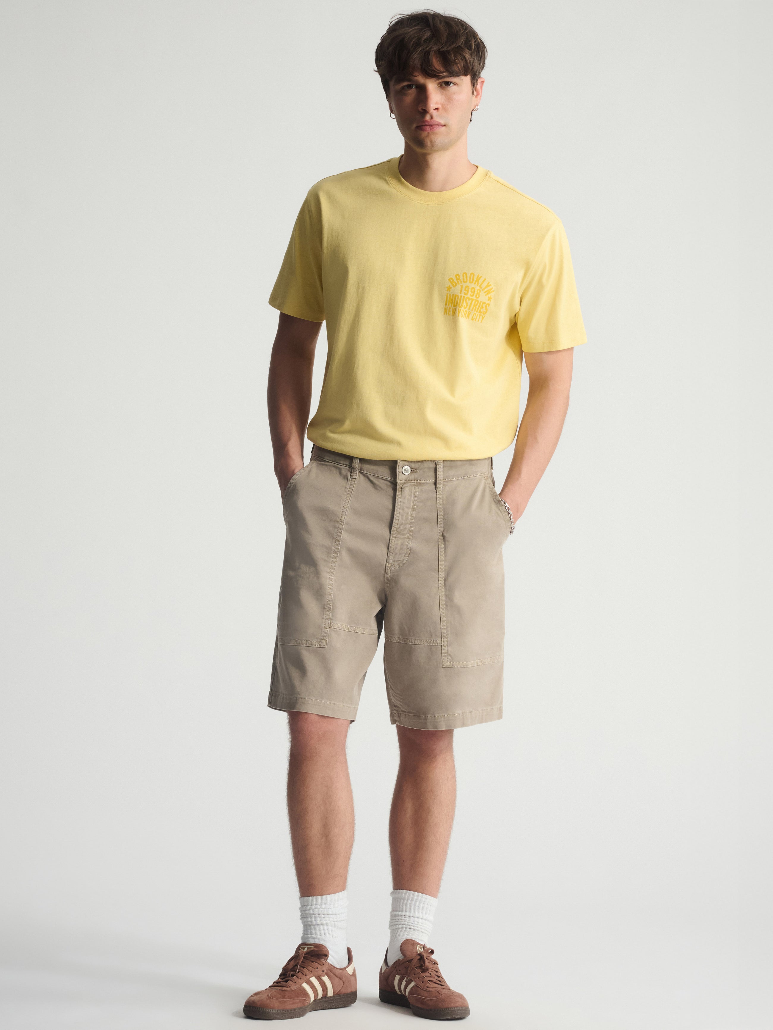 Men's Brooklyn Pocket Shorts In Winter Twig - BROOKLYN INDUSTRIES