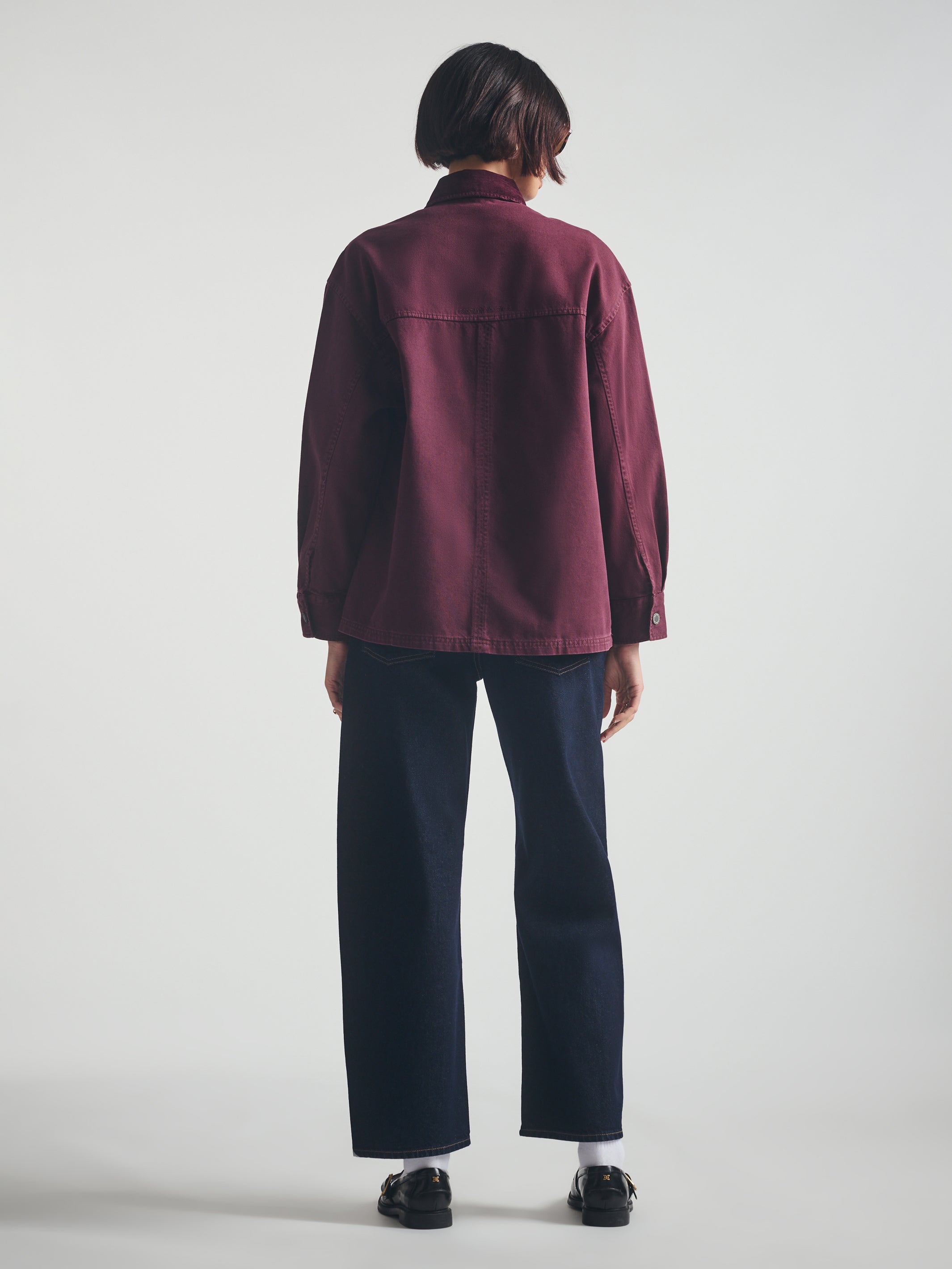Women's Overshirt in Windsor Wine - BROOKLYN INDUSTRIES
