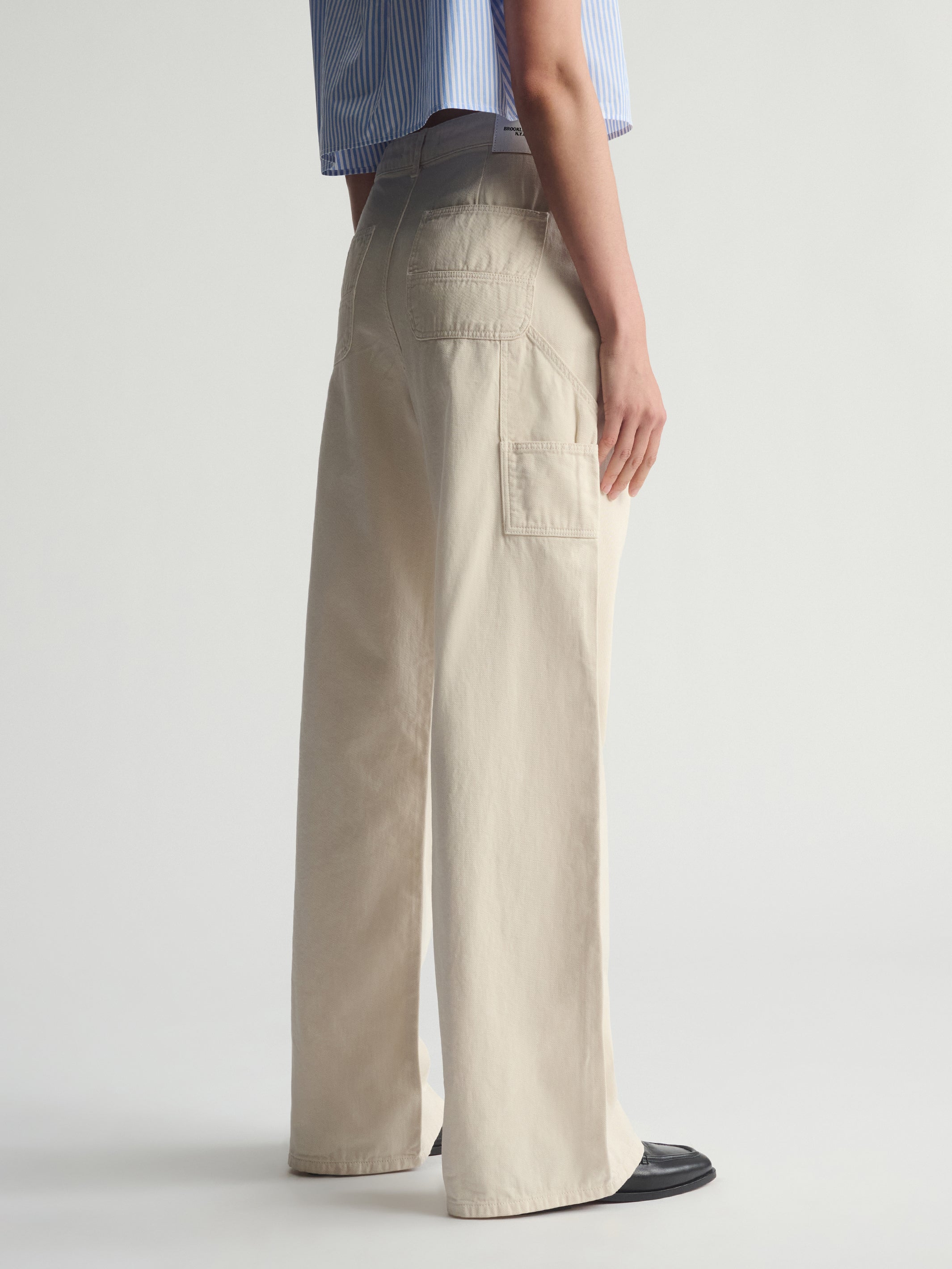 Women's Brooklyn Carpenter Pants In Turtledove - BROOKLYN INDUSTRIES