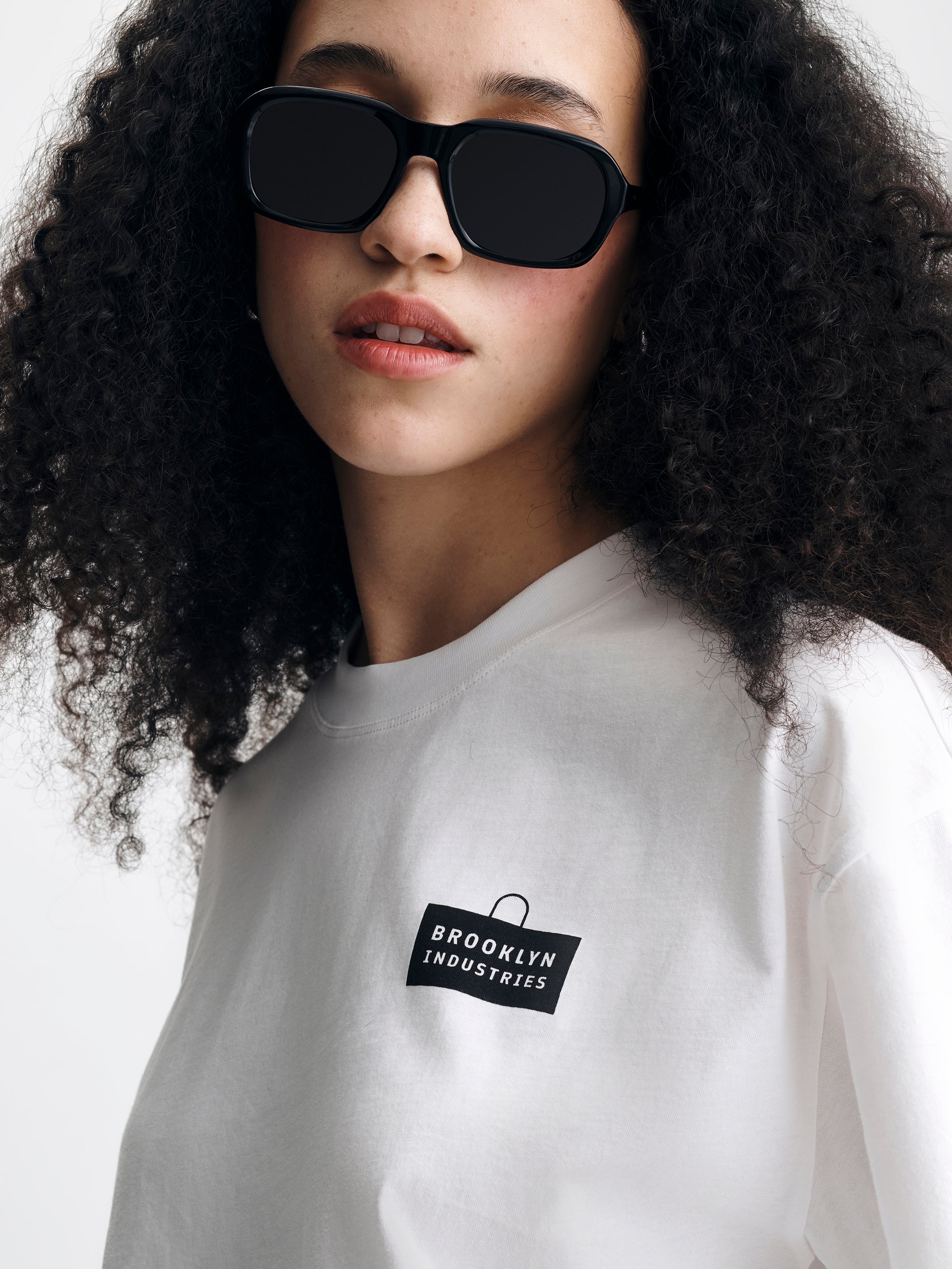 Women's City Rhythm T-Shirt in White - BROOKLYN INDUSTRIES