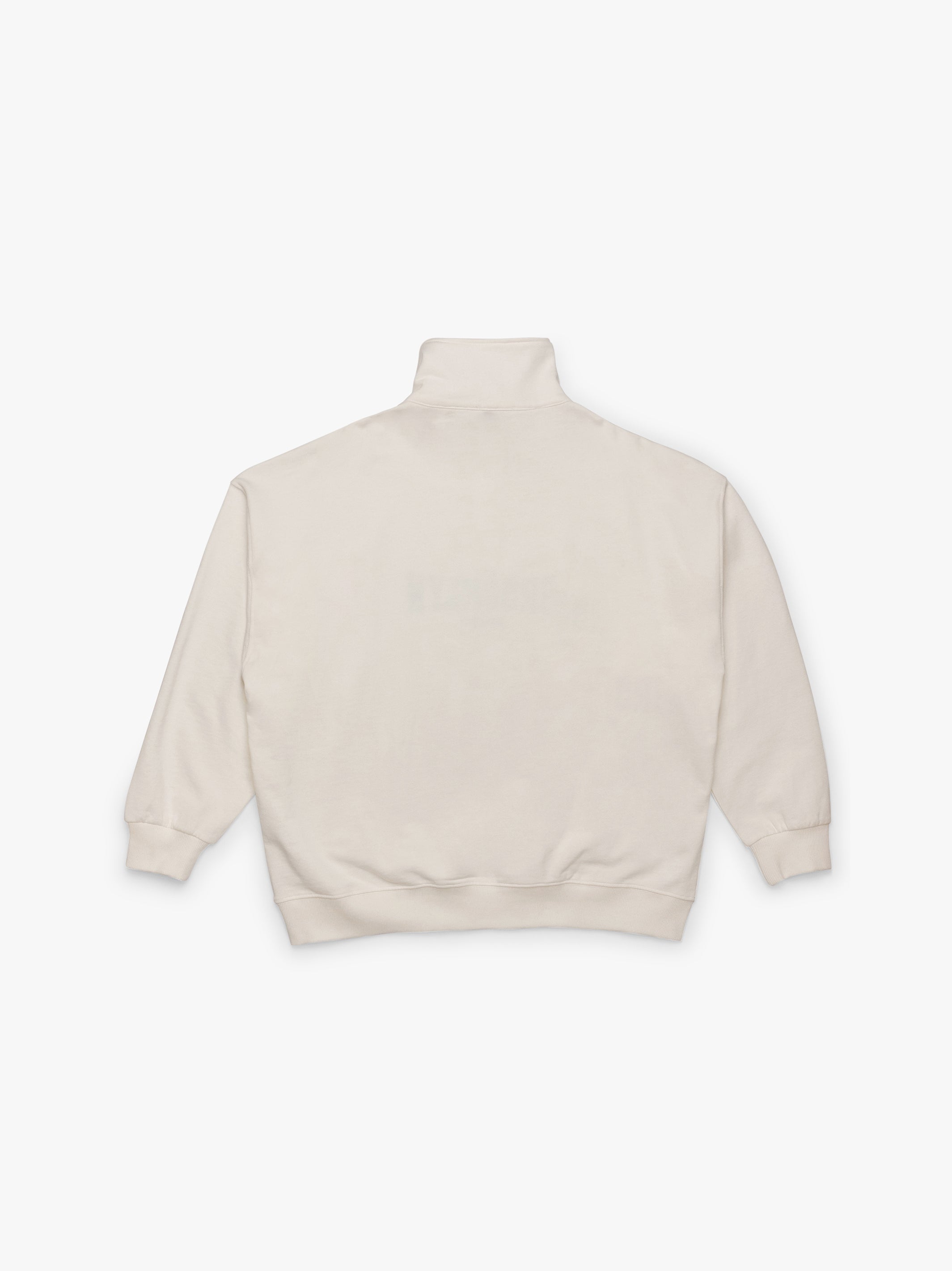Women's Brooklyn Oversized Half-Zip Sweatshirt In Antique White - BROOKLYN INDUSTRIES