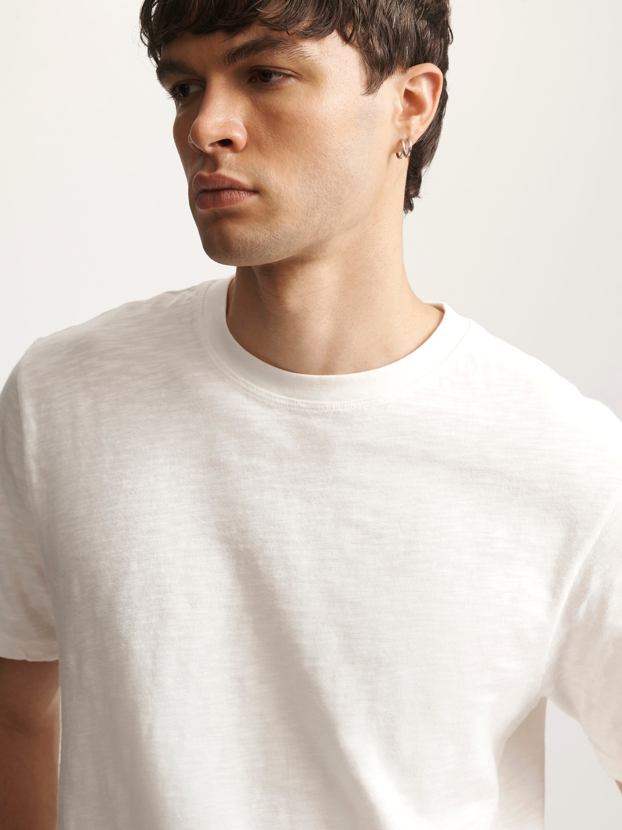 Men's Brooklyn Slub T-Shirt In Antique White - BROOKLYN INDUSTRIES