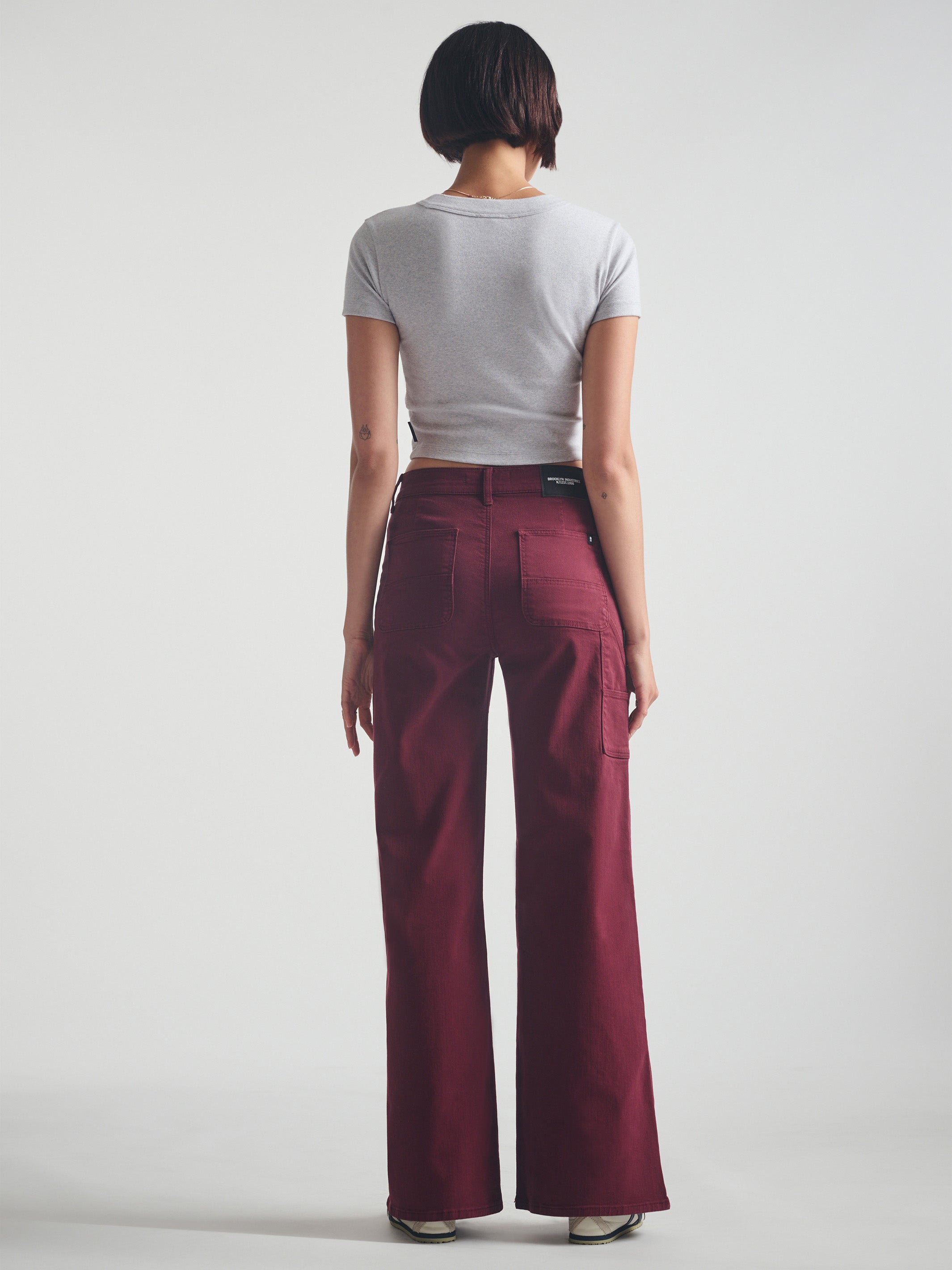 Women's Carpenter Jeans in Windsor Wine Colored Denim - BROOKLYN INDUSTRIES