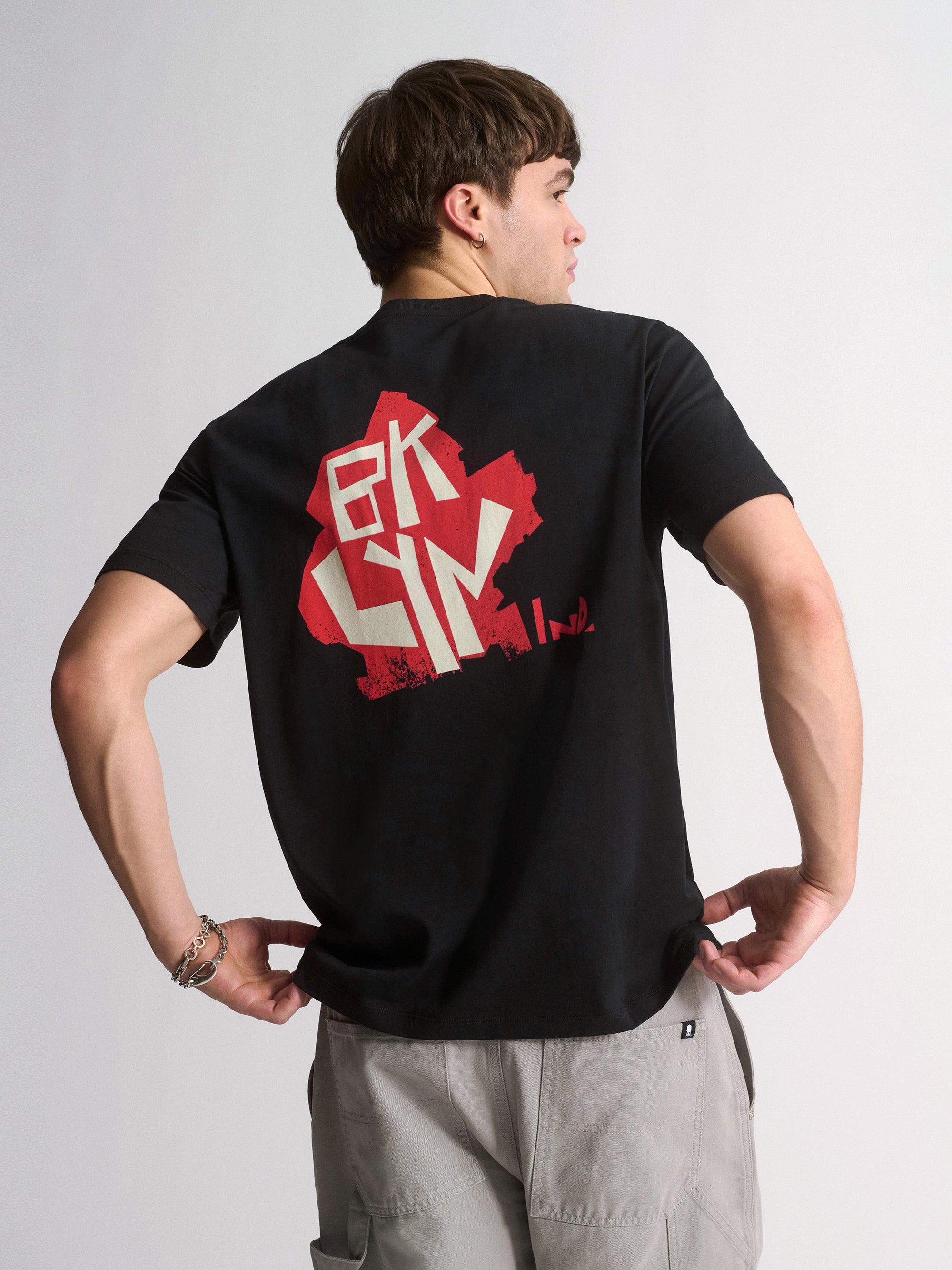 Men's Brooklyn Water Tower T-Shirt In Black - BROOKLYN INDUSTRIES