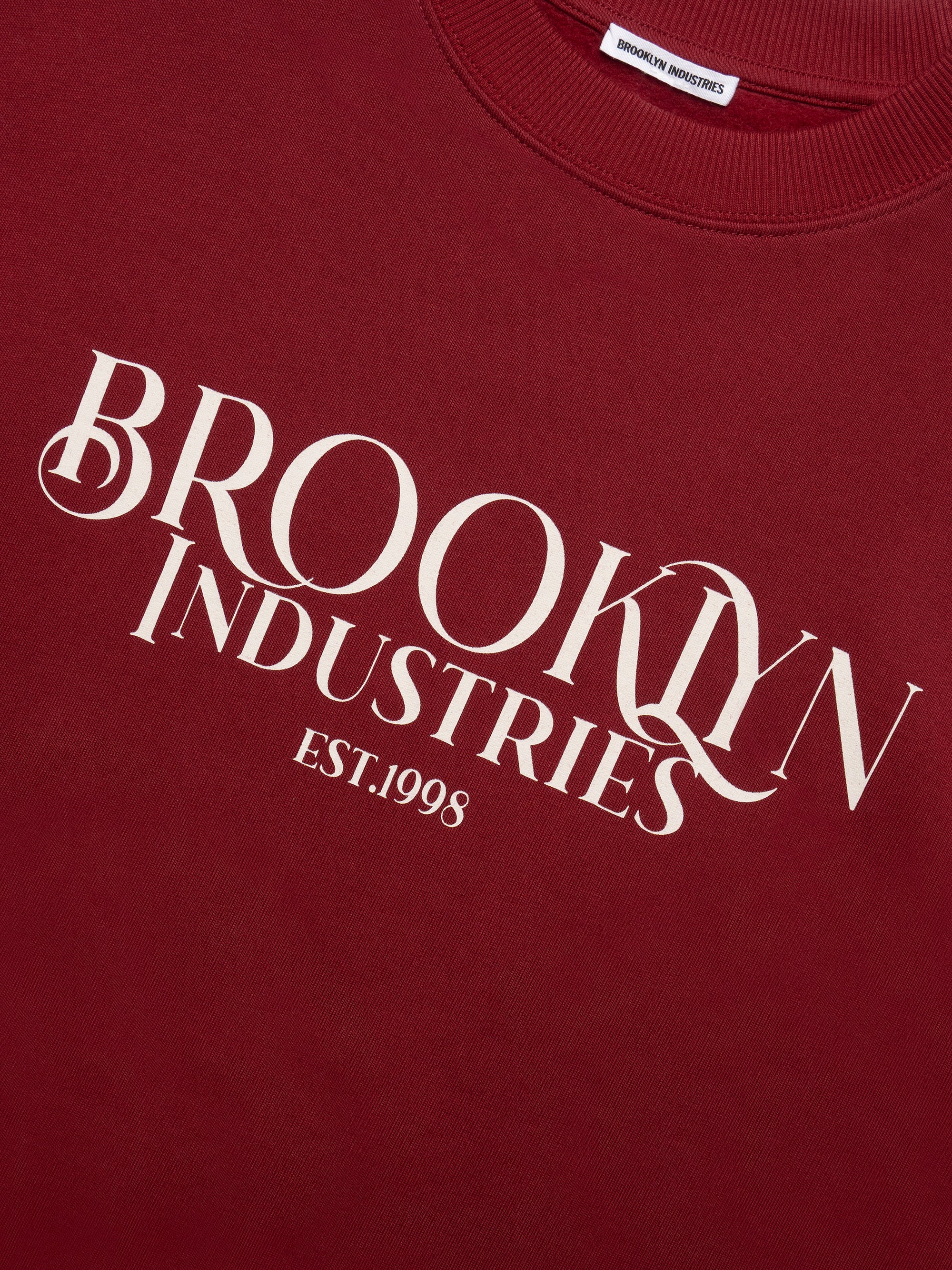 Women's Brooklyn 1988 Sweatshirt in Biking Red - BROOKLYN INDUSTRIES