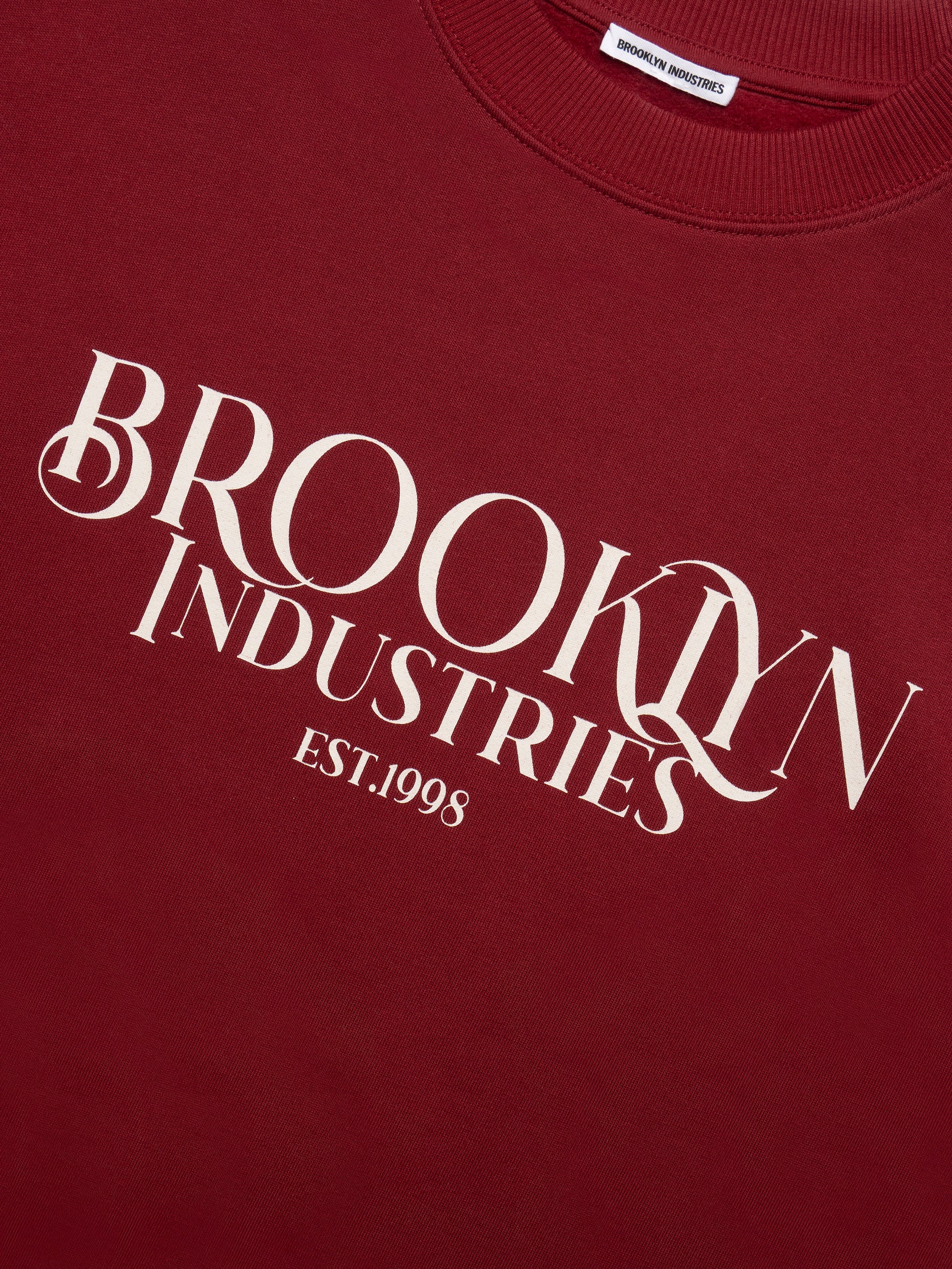 Women's Brooklyn 1988 Sweatshirt in Biking Red - BROOKLYN INDUSTRIES
