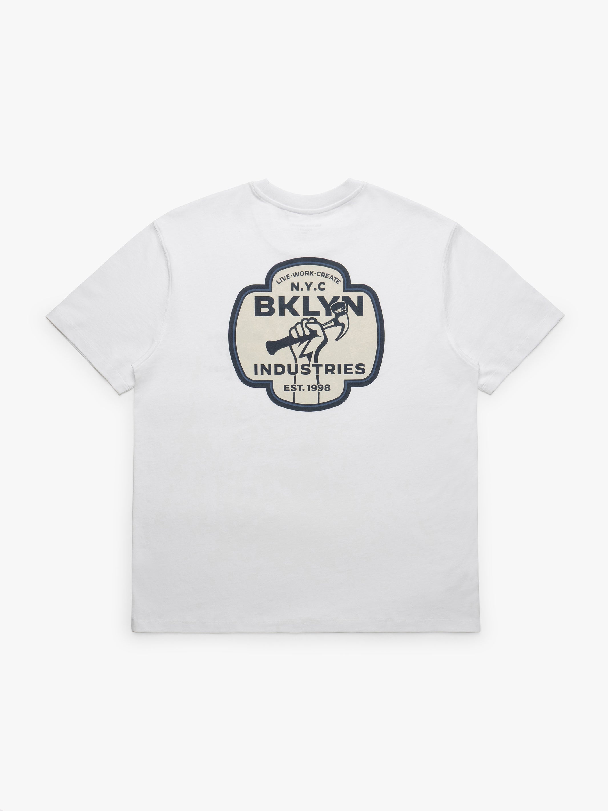 Men's Vintage Brooklyn Graphic T-Shirt In White - BROOKLYN INDUSTRIES