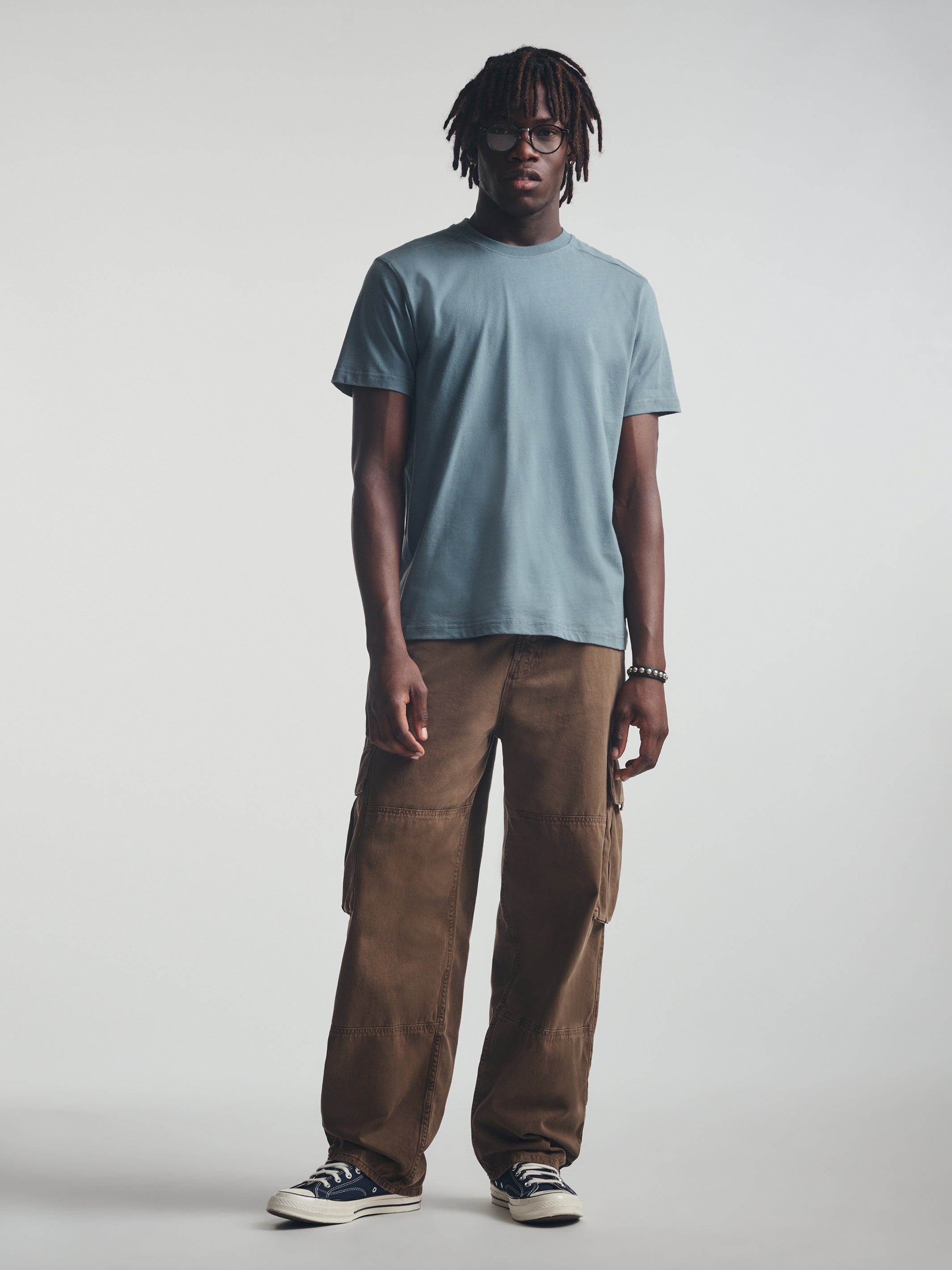 Men's Basic T-Shirt in Goblin Blue - BROOKLYN INDUSTRIES