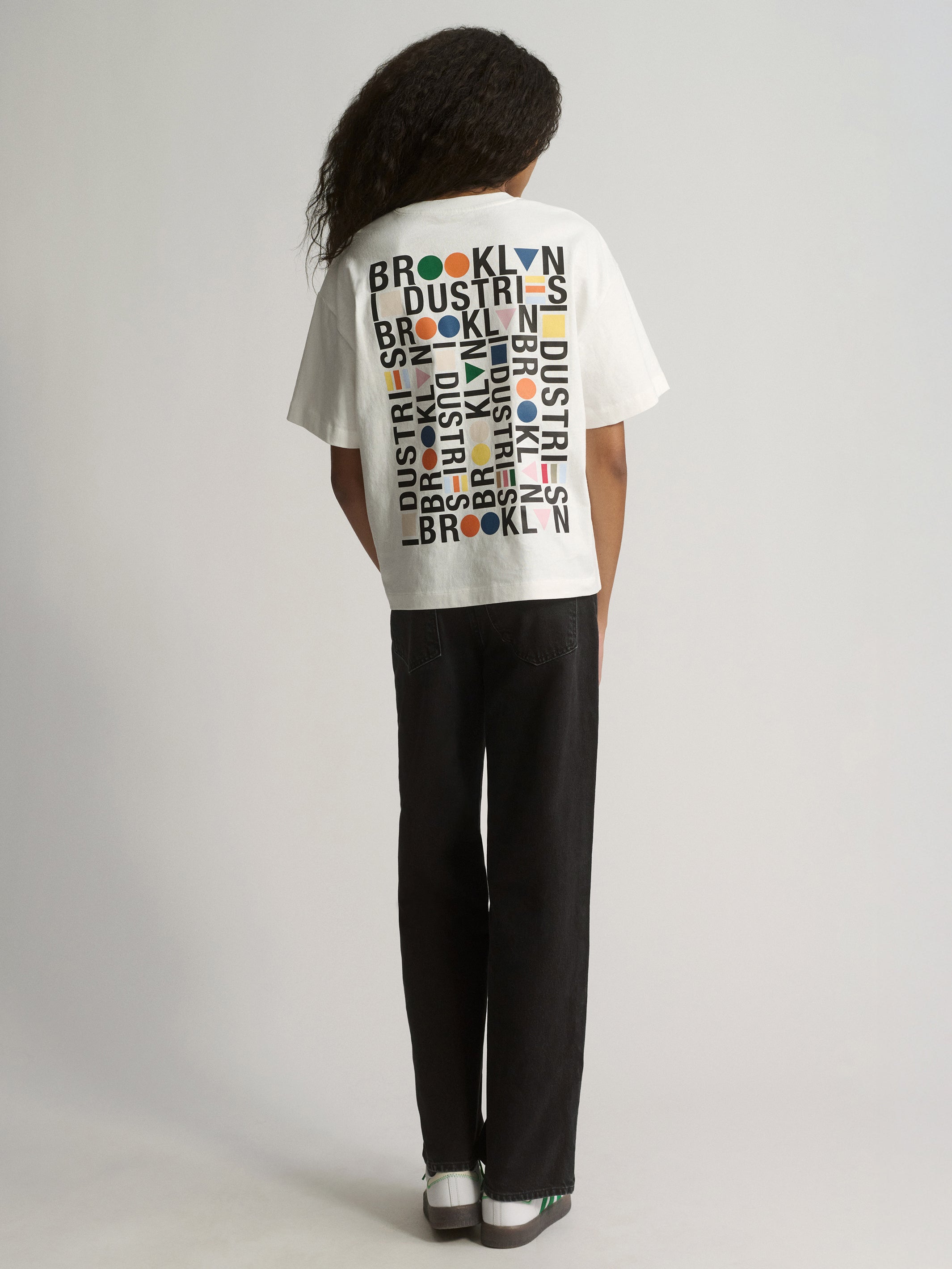 Women's Brooklyn Industries Loose Fit T-Shirt In Antique White - BROOKLYN INDUSTRIES