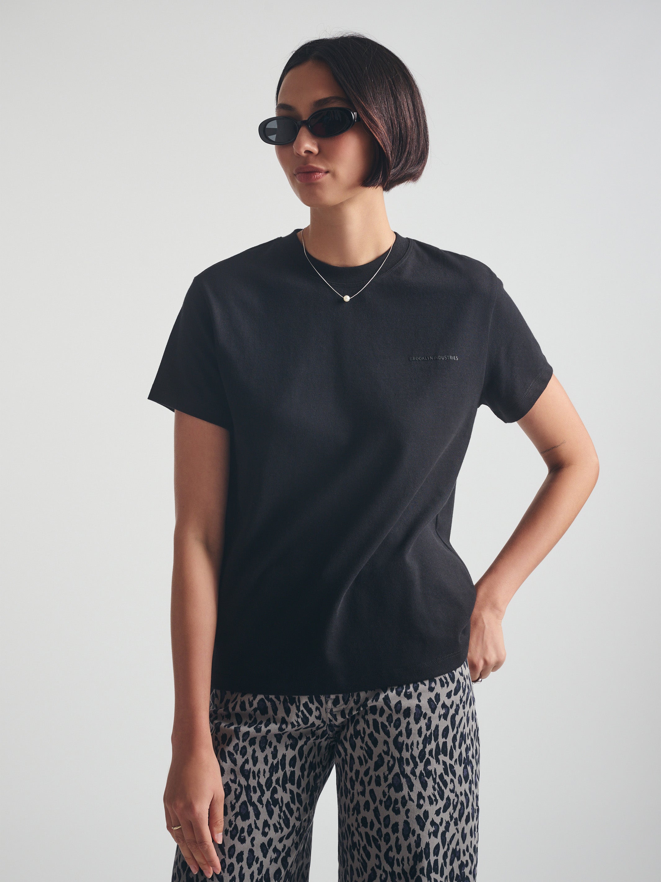 Women's Brooklyn T-Shirt in Black - BROOKLYN INDUSTRIES