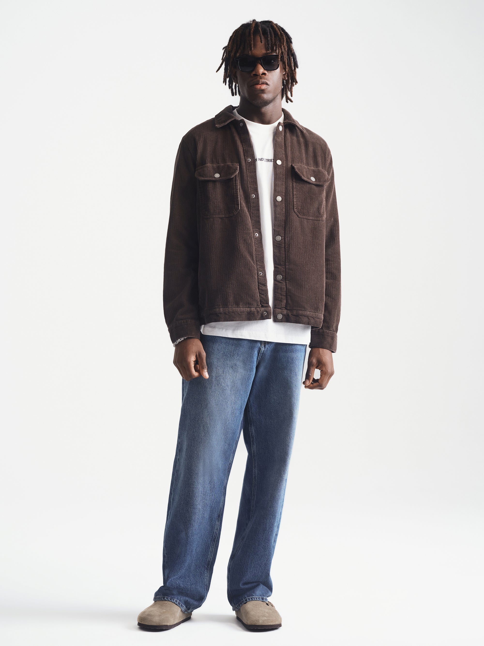 Men's Corduroy Overshirt in After Dark