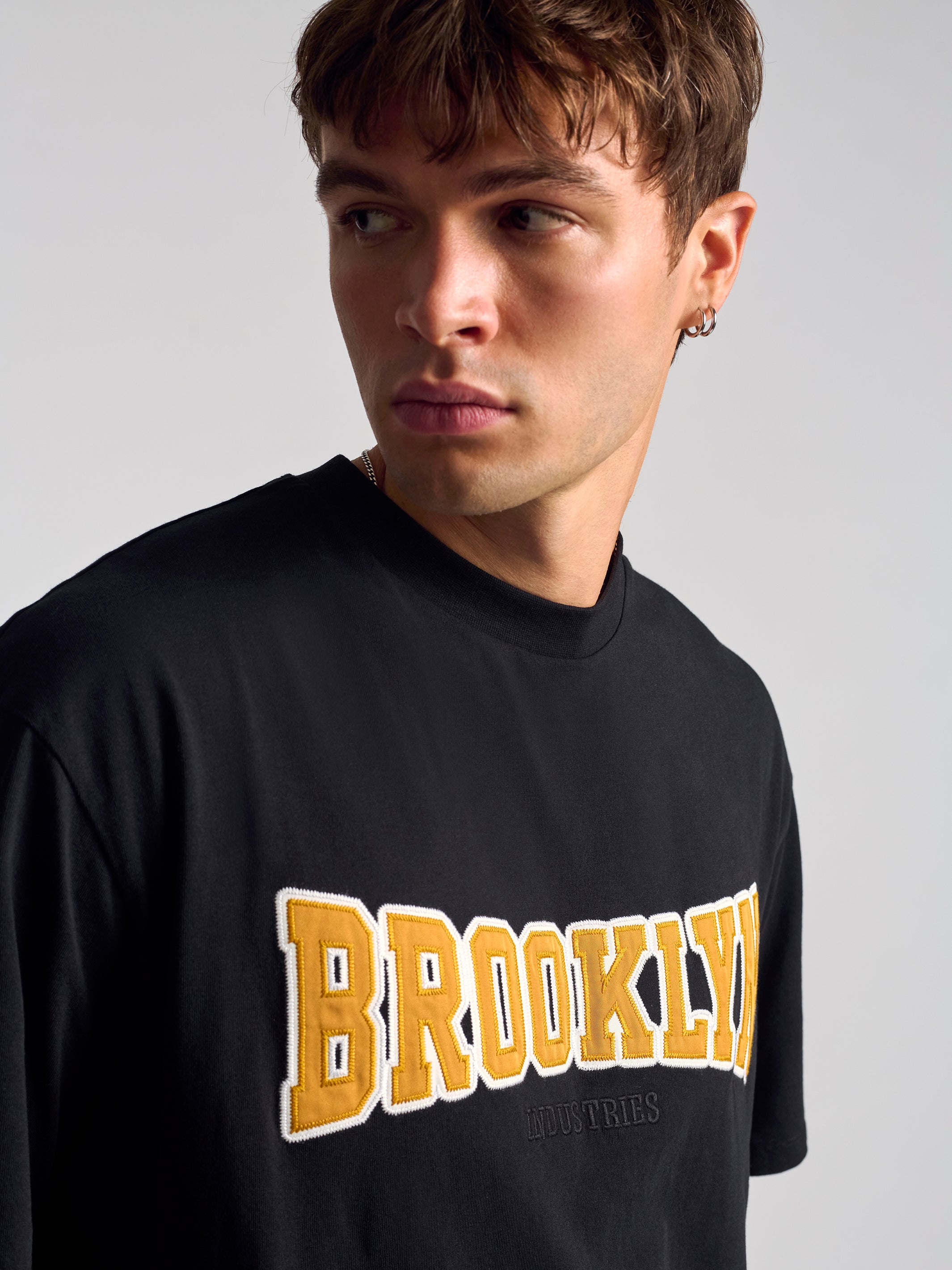 Men's Brooklyn Campus T-Shirt In Black - BROOKLYN INDUSTRIES