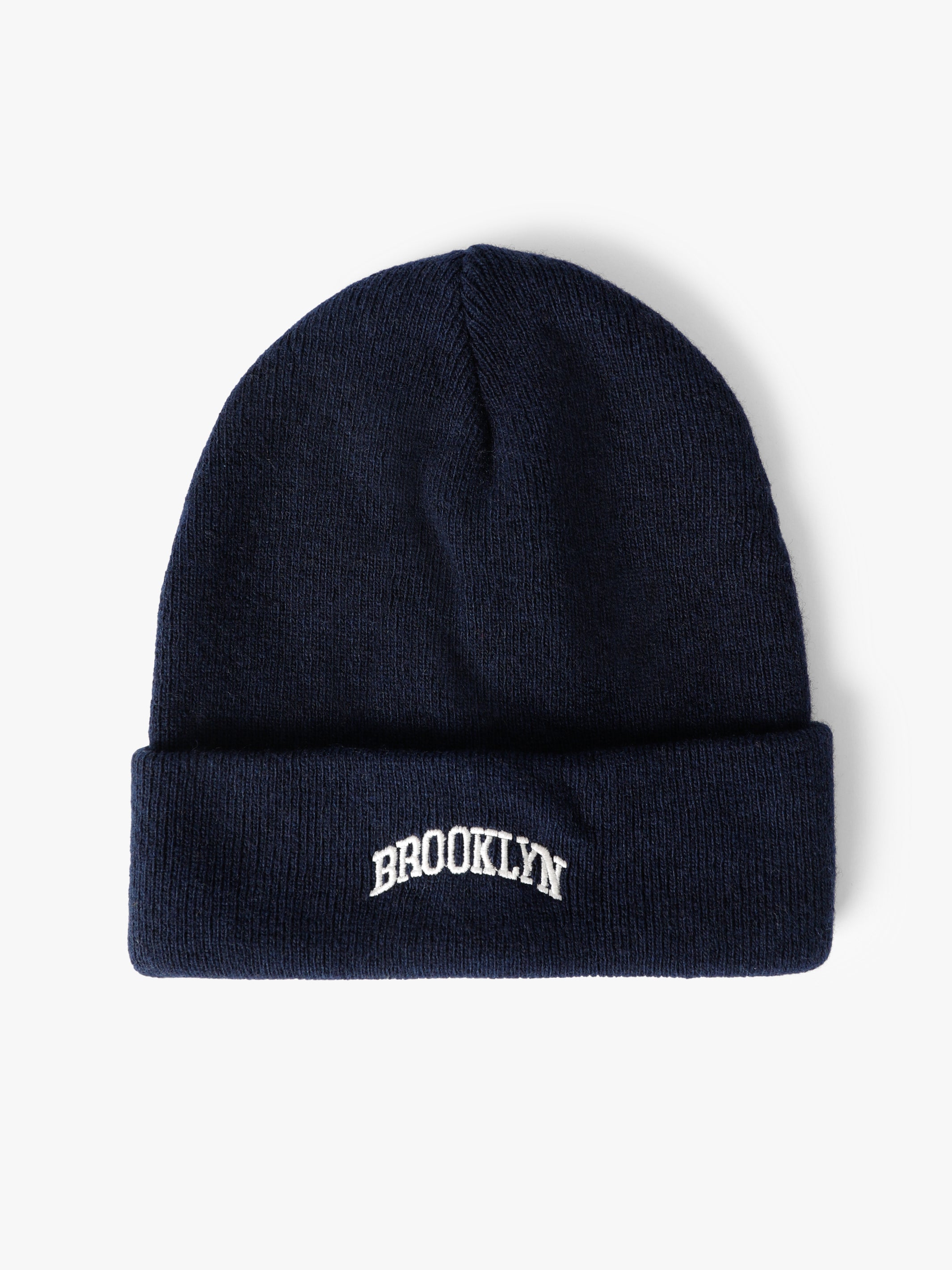 Ribbed Brooklyn Beanie in Navy - BROOKLYN INDUSTRIES