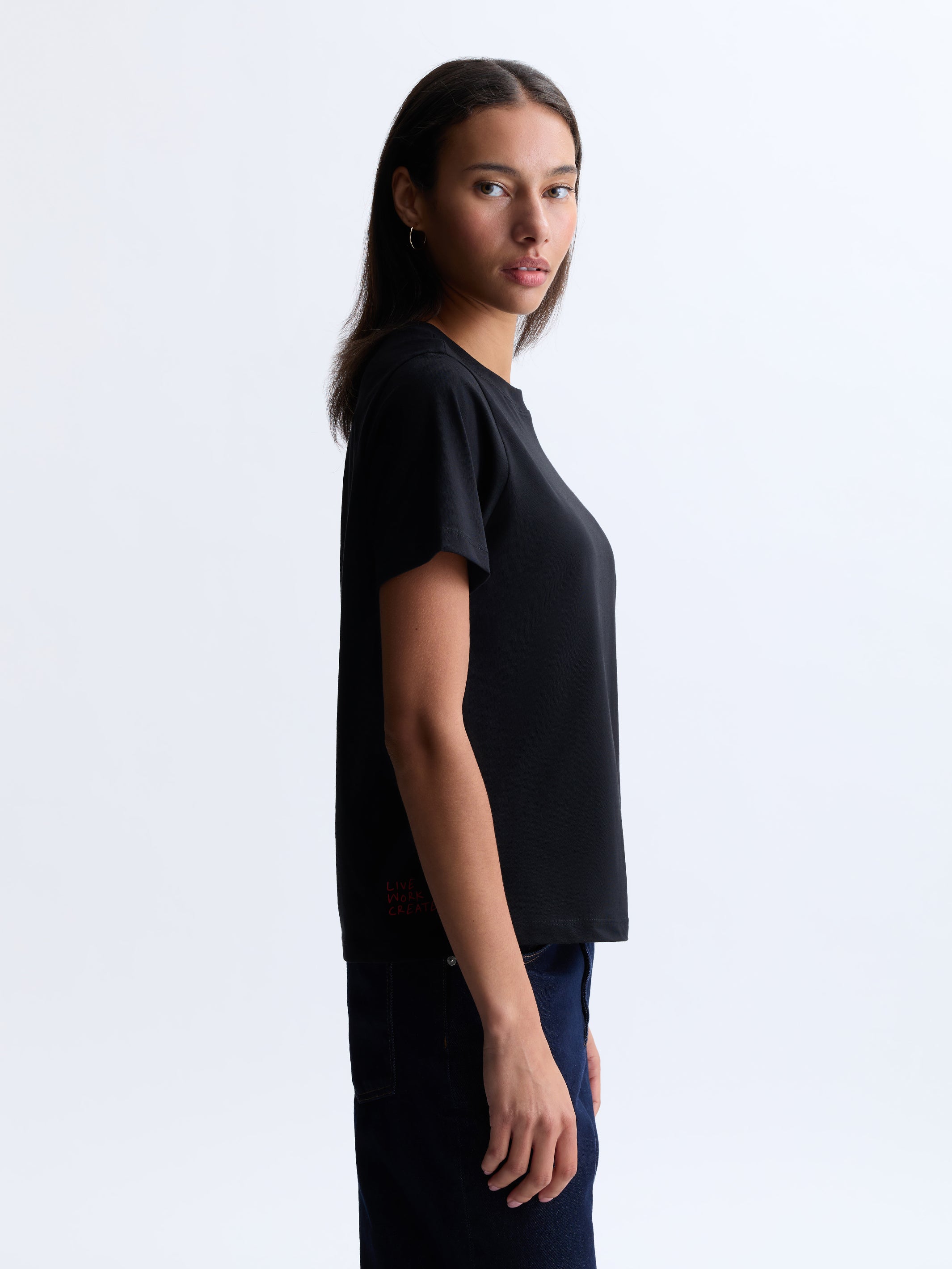 Women's Brooklyn Cassette Tape T-Shirt in Black - BROOKLYN INDUSTRIES