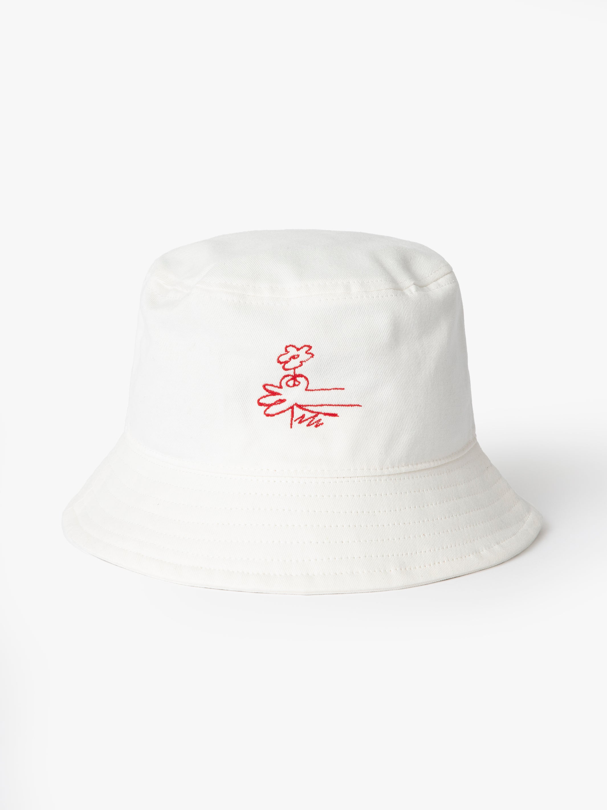 One Love One Brooklyn Bucket Hat in Antique White - BROOKLYN INDUSTRIES