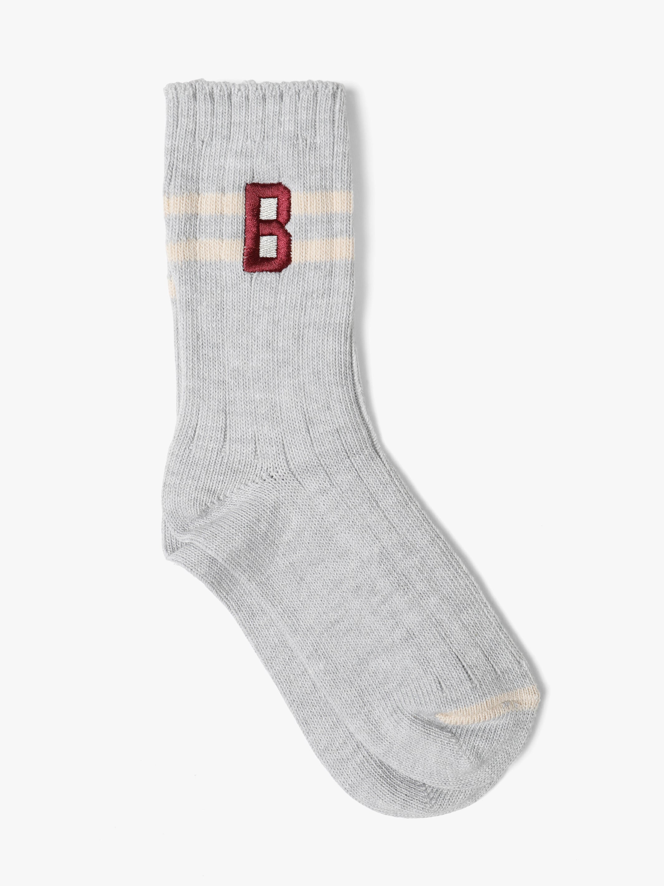 Women's Brooklyn Varsity Boot Socks in Light Grey Melange - BROOKLYN INDUSTRIES