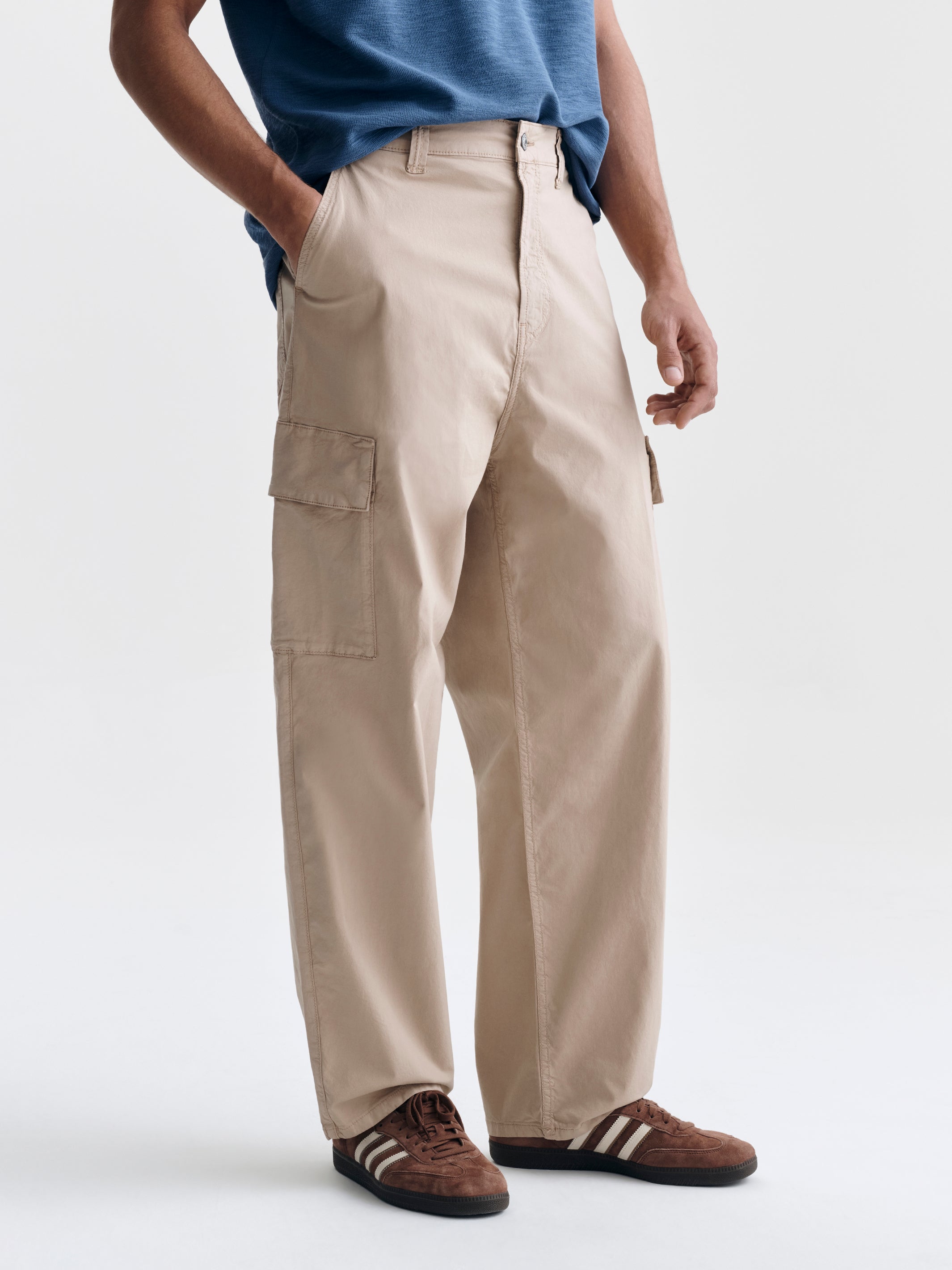 Men's Graham Cargo Pants in Light Humus Colored Parachute