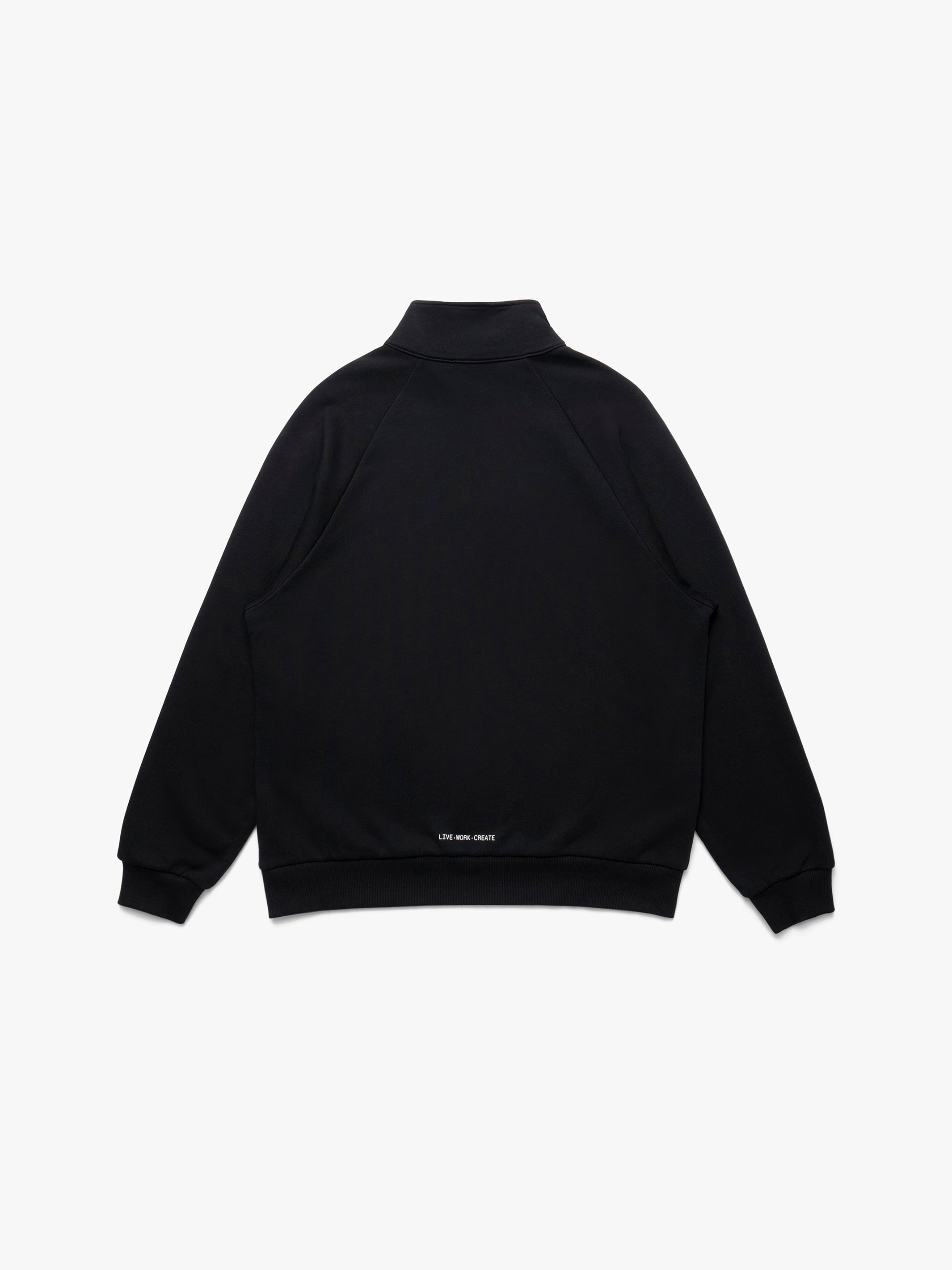 Men's Brooklyn Half Zip Sweatshirt In Black - BROOKLYN INDUSTRIES