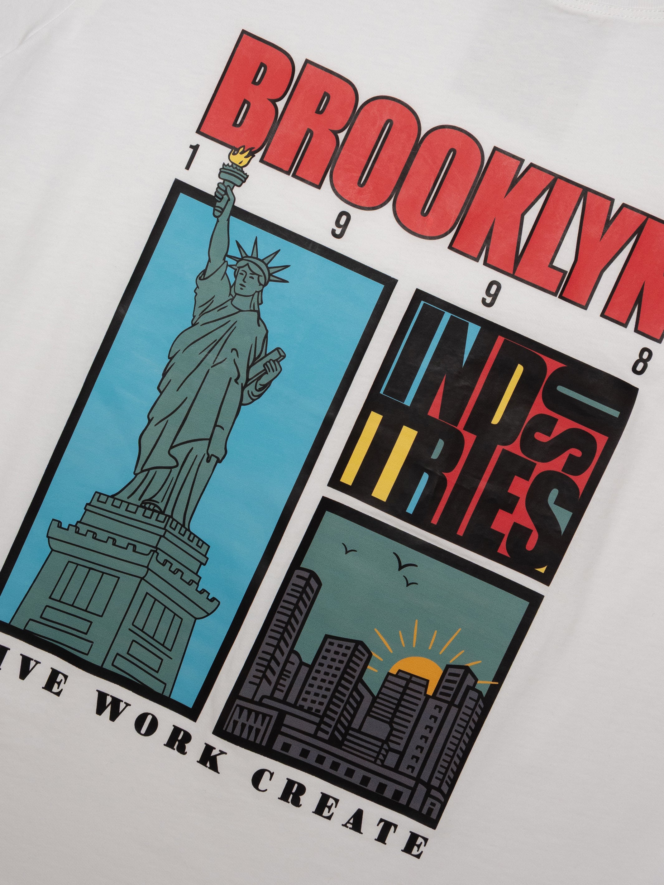 Women's Brooklyn Graphic T-Shirt In White - BROOKLYN INDUSTRIES
