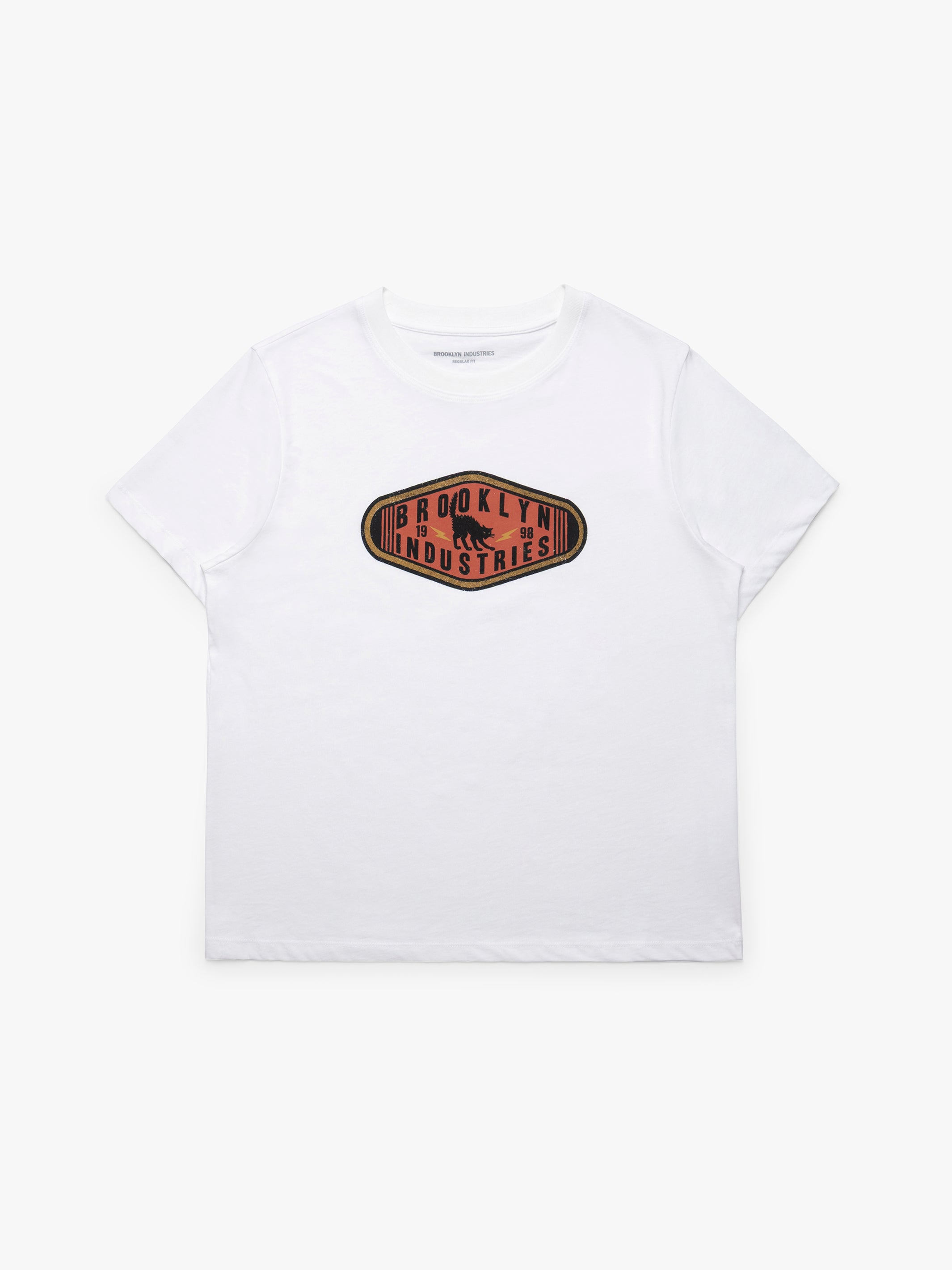 Women's Brooklyn Cat T-Shirt in White - BROOKLYN INDUSTRIES