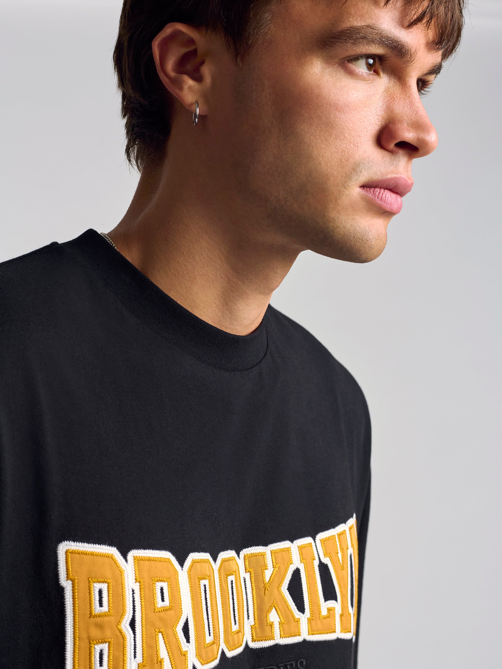 Men's Brooklyn Campus T-Shirt In Black - BROOKLYN INDUSTRIES
