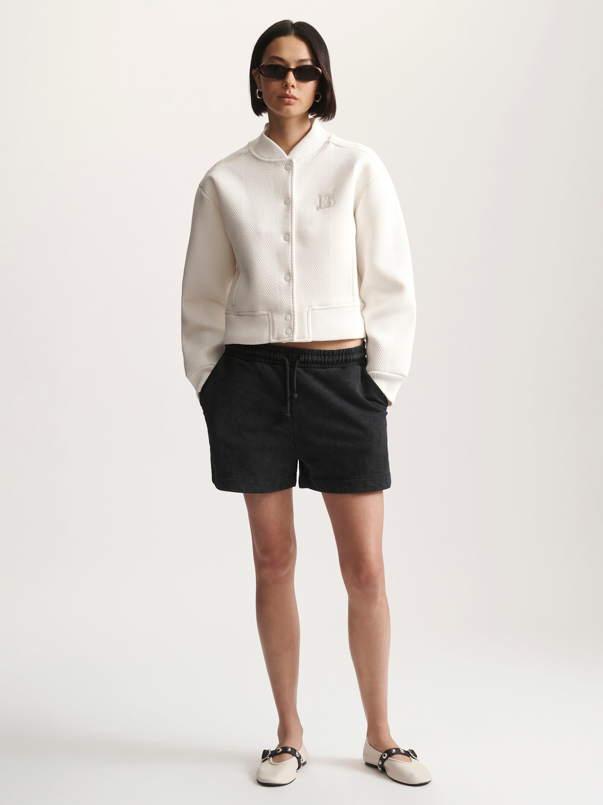 Women's Brooklyn Bomber Jacket In Antique White - BROOKLYN INDUSTRIES