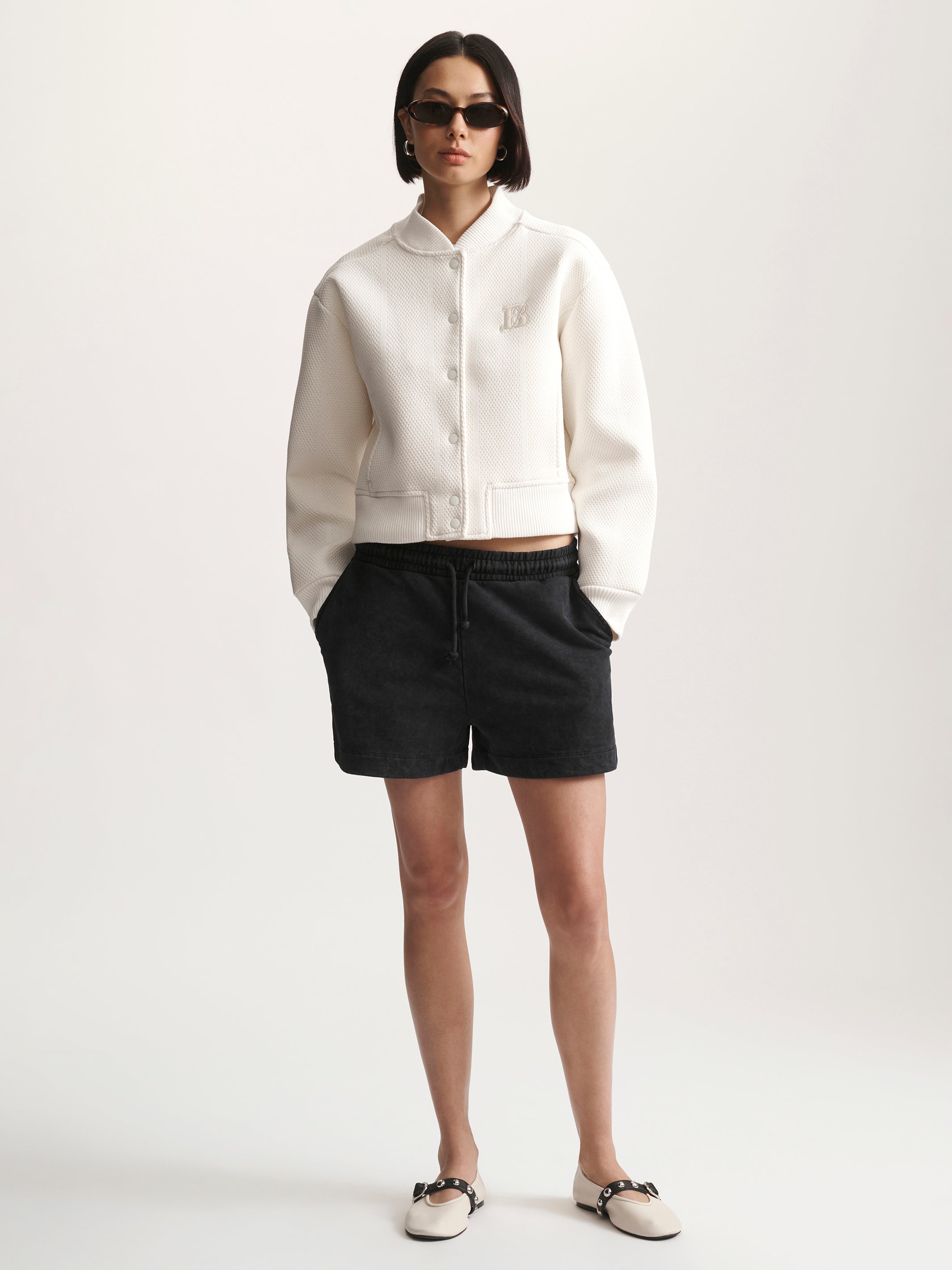 Women's Brooklyn Bomber Jacket In Antique White - BROOKLYN INDUSTRIES