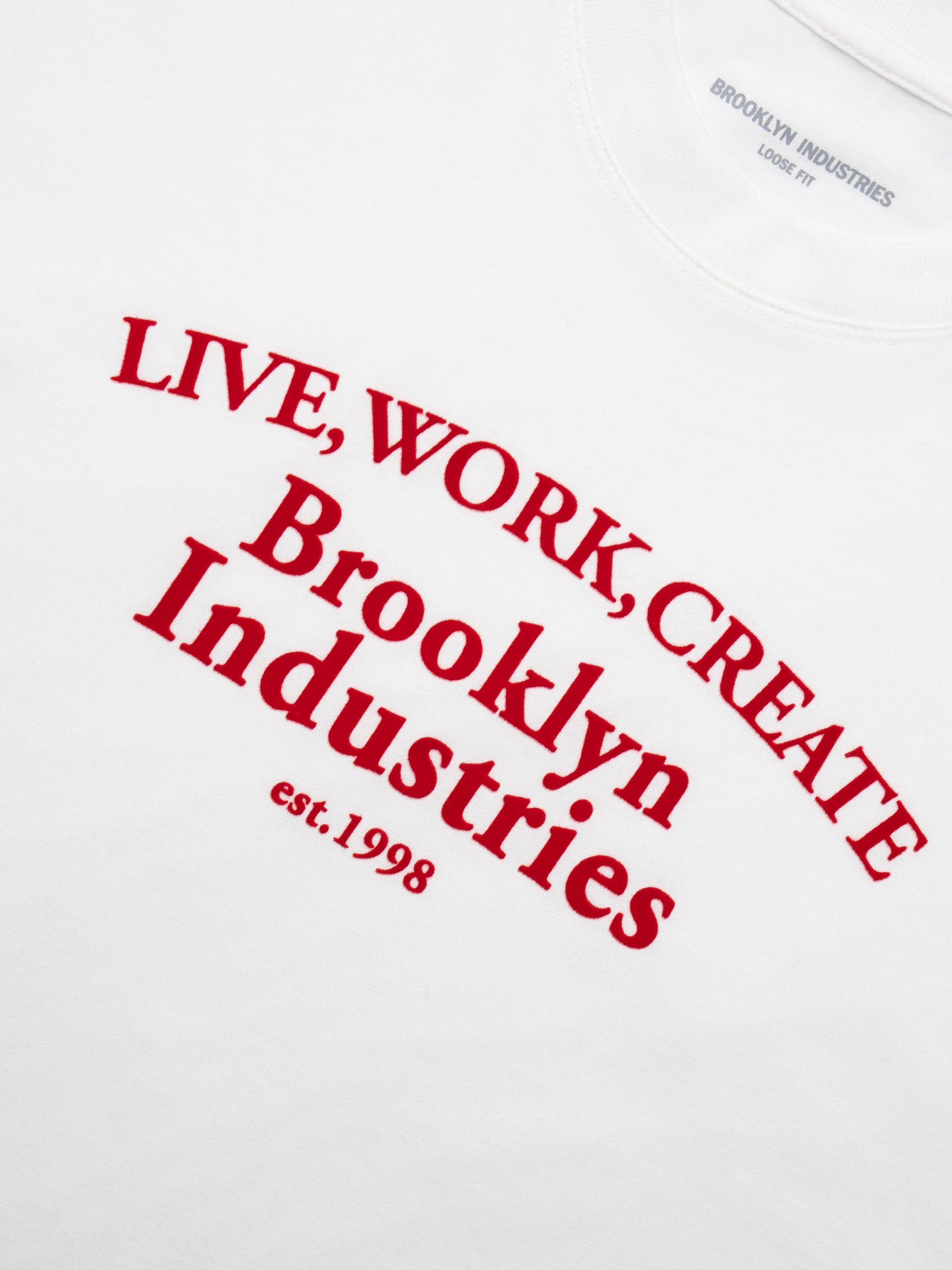 Women's Brooklyn 1998 T-Shirt in Antique White - BROOKLYN INDUSTRIES