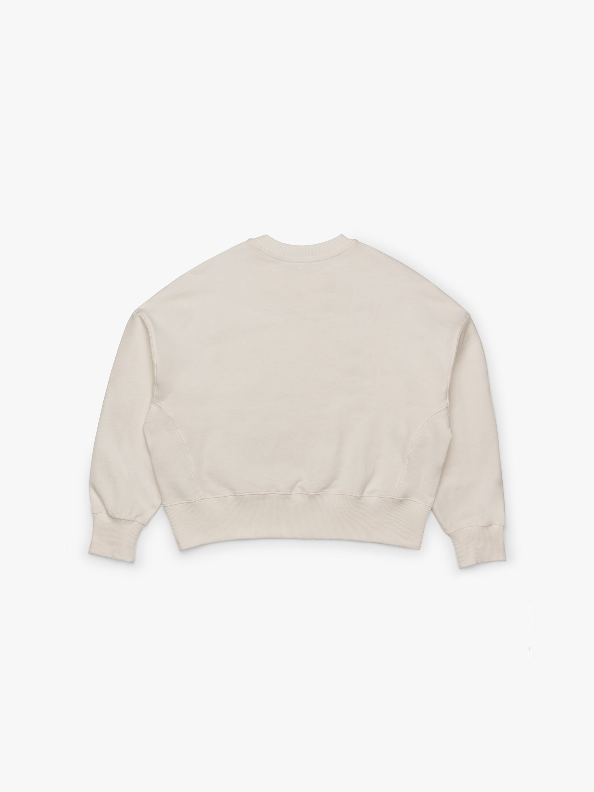 Women's Brooklyn Oversized Crew Neck Sweatshirt In Antique White - BROOKLYN INDUSTRIES