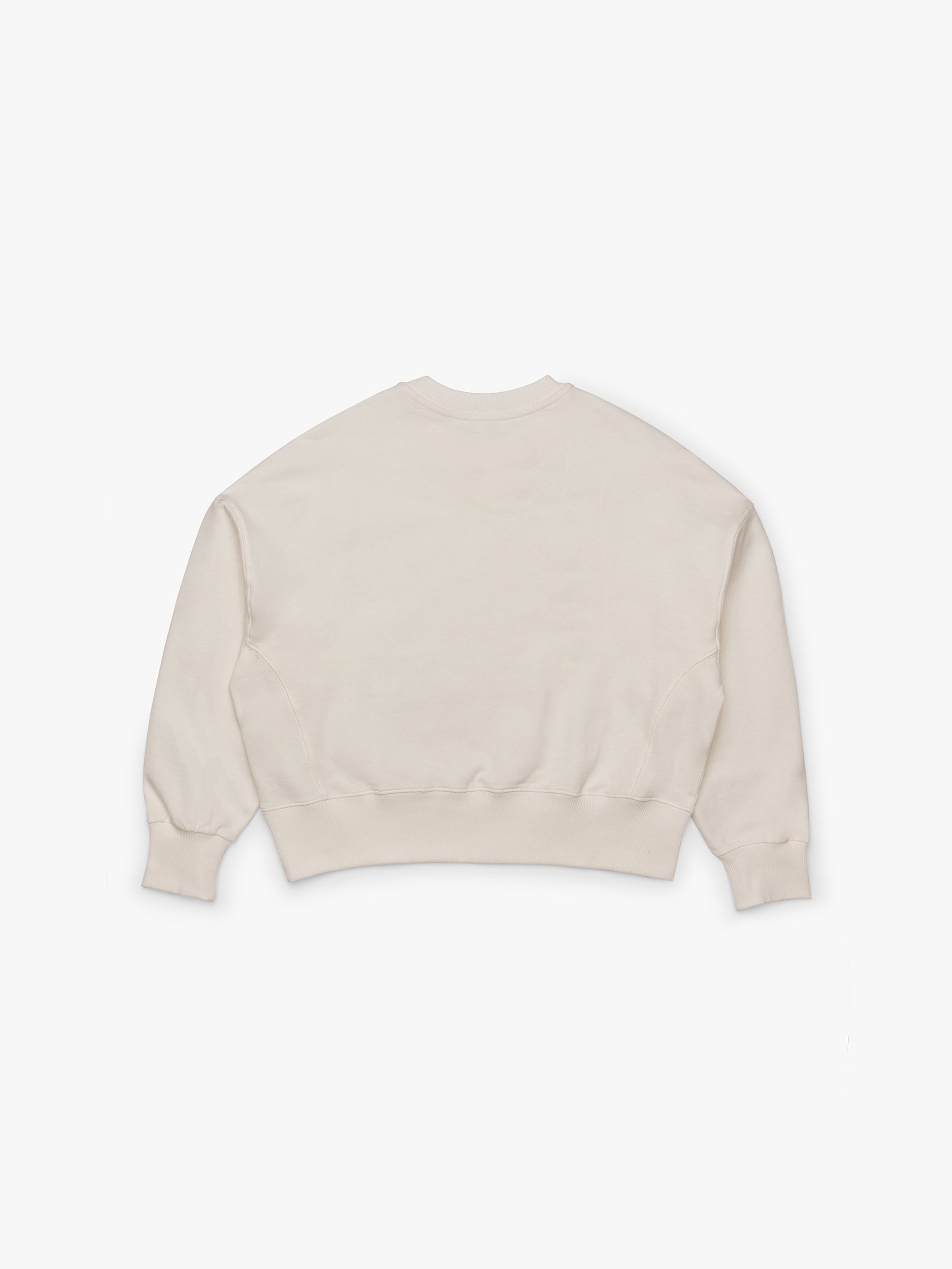 Women's Brooklyn Oversized Crew Neck Sweatshirt In Antique White - BROOKLYN INDUSTRIES