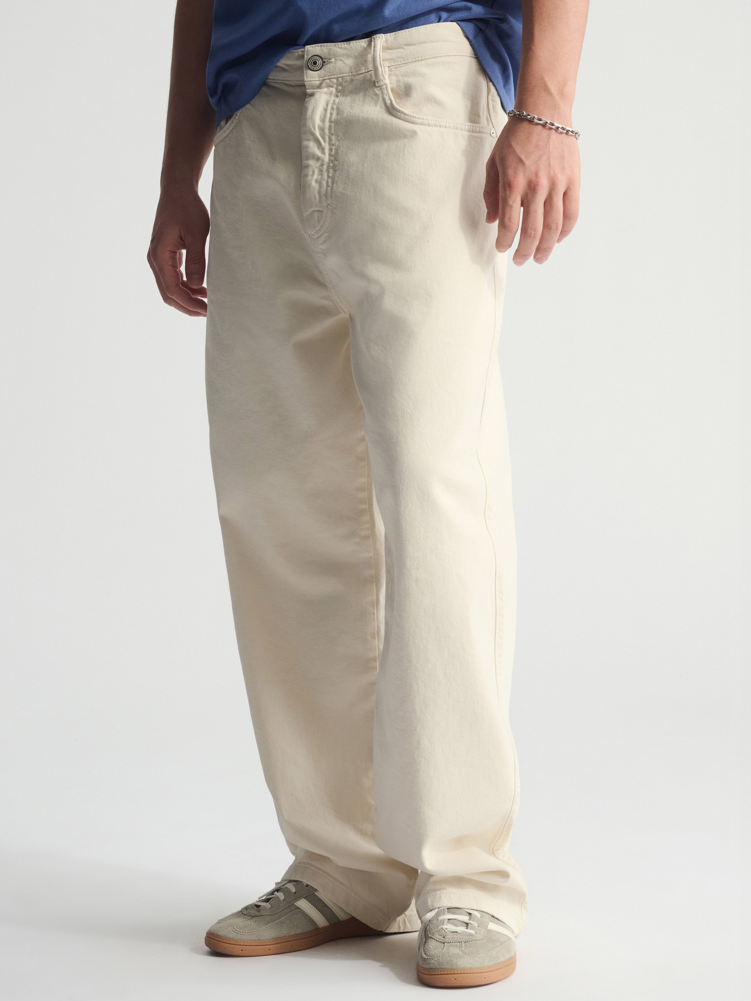 Men's Brooklyn Wide Leg Jeans In Turtledove - BROOKLYN INDUSTRIES