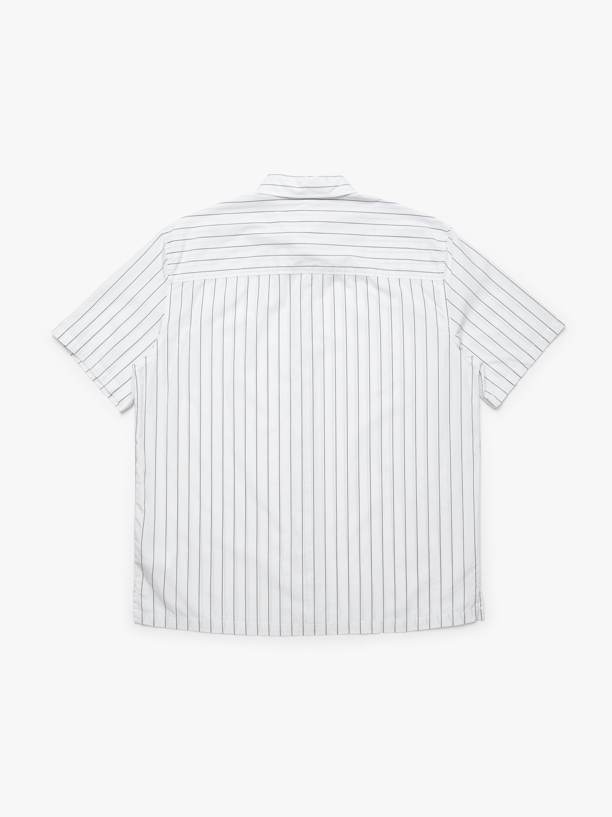 Men's Striped Short Sleeve Shirt In Castlerock - BROOKLYN INDUSTRIES