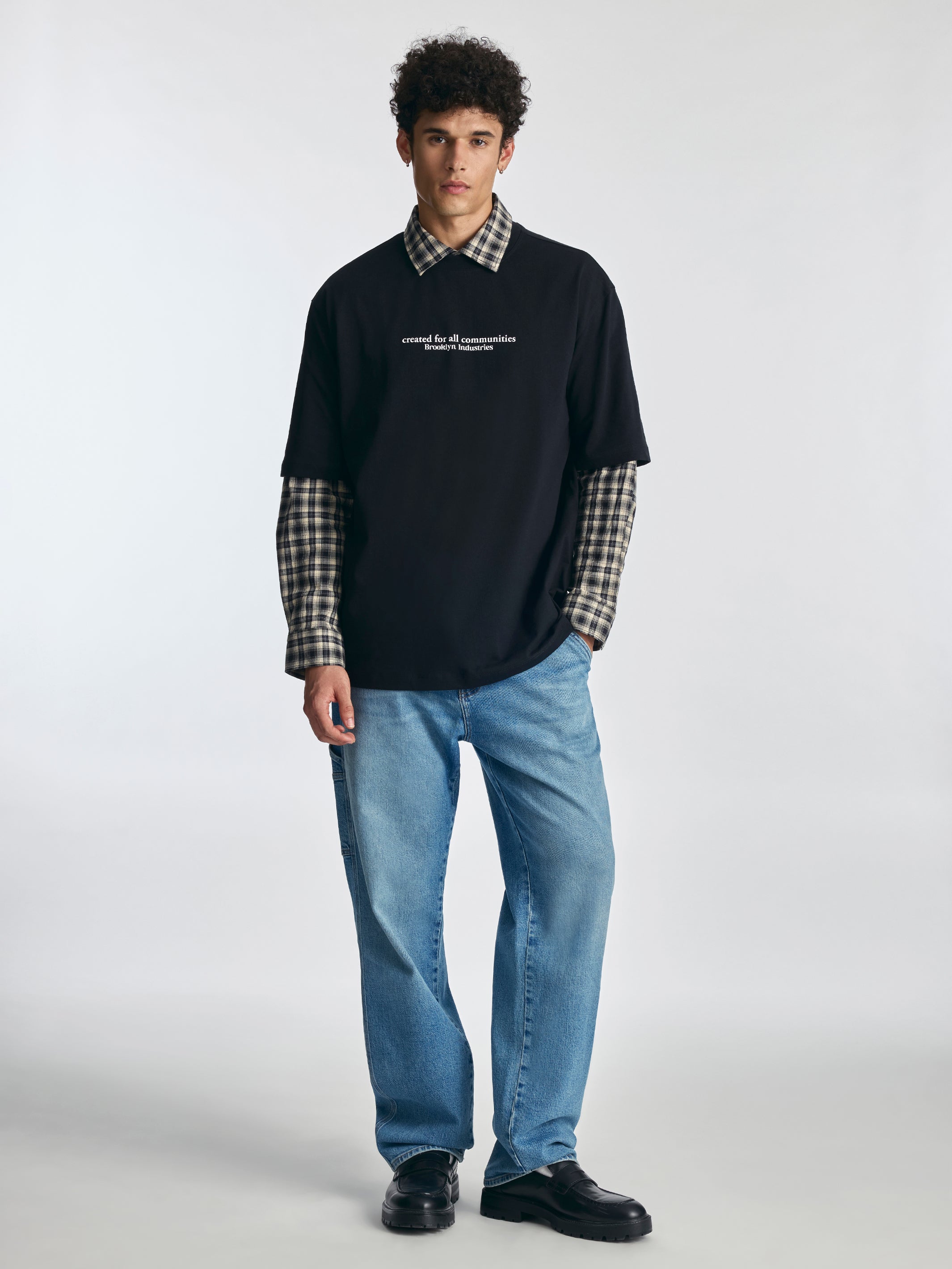 Men's Brooklyn Community T-Shirt in Black - BROOKLYN INDUSTRIES