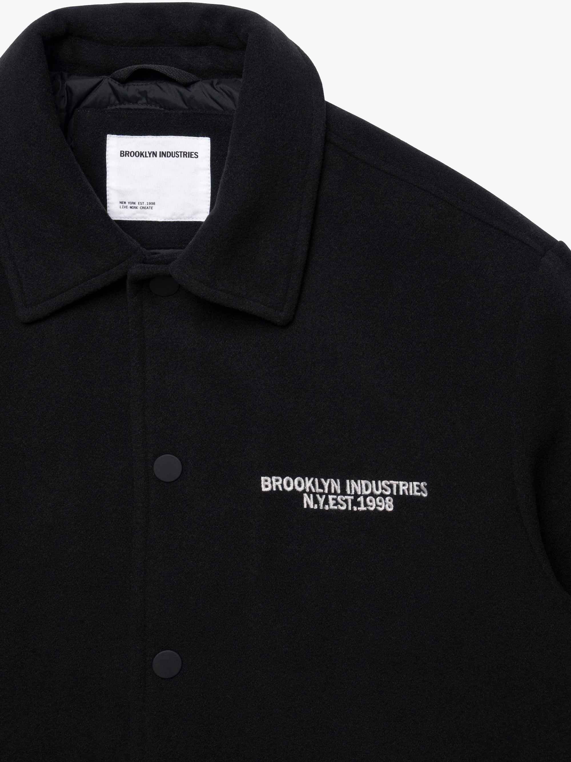 Men's Brooklyn Bomber Jacket in Jet Black