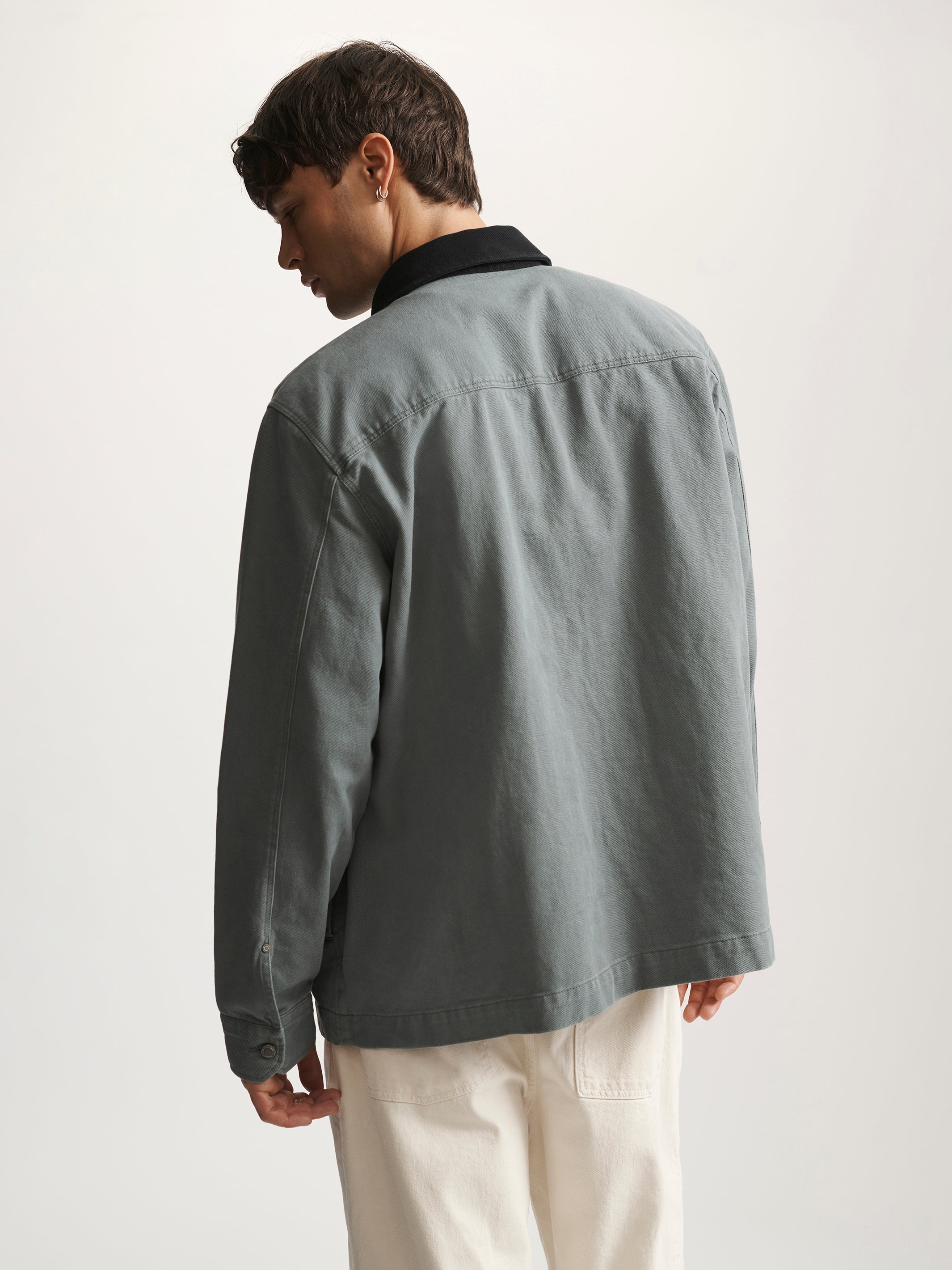 Men's Brooklyn Cotton Blend Jacket In Hunter Green - BROOKLYN INDUSTRIES