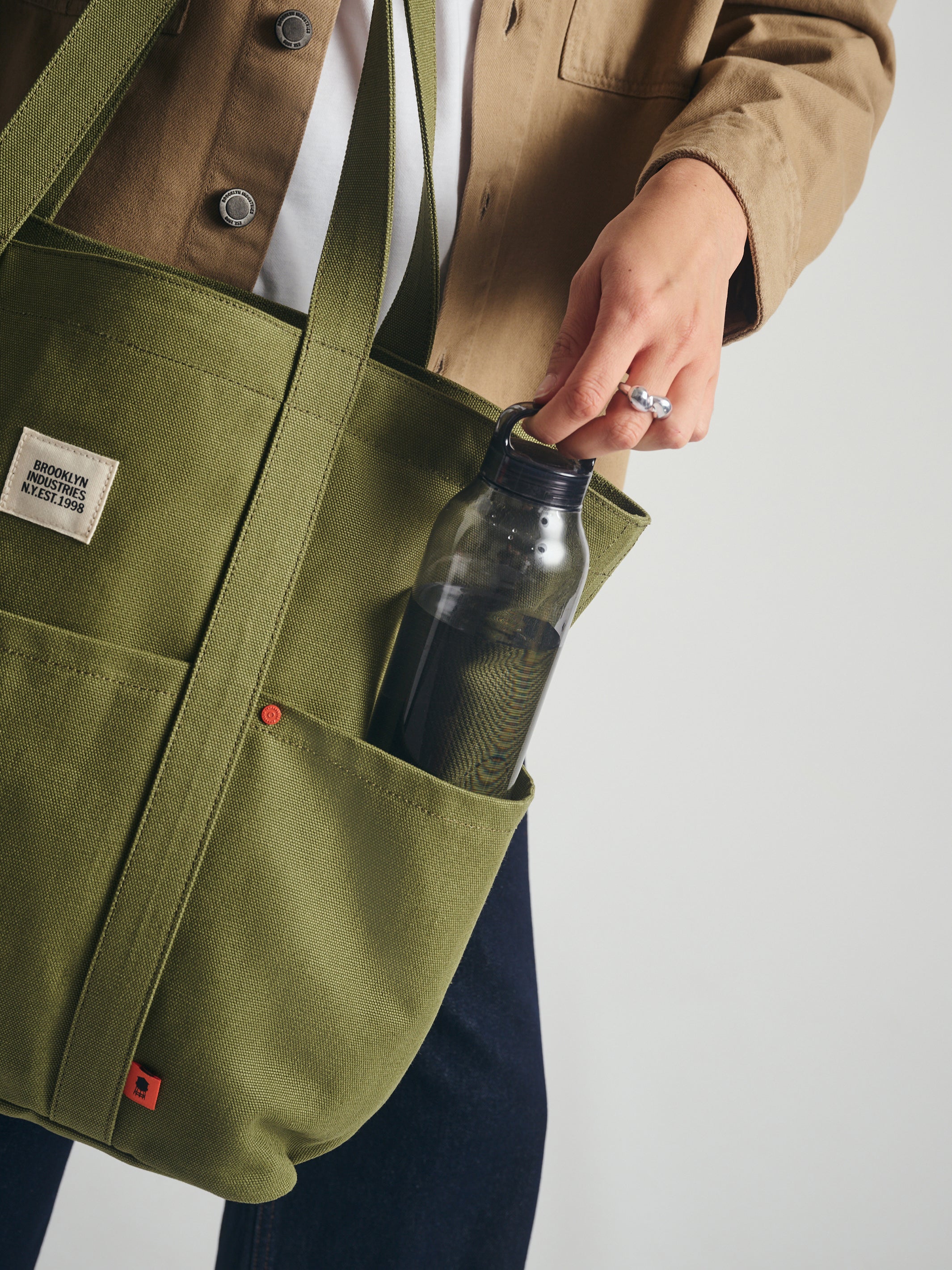 Brooklyn Tote Bag in Khaki - BROOKLYN INDUSTRIES
