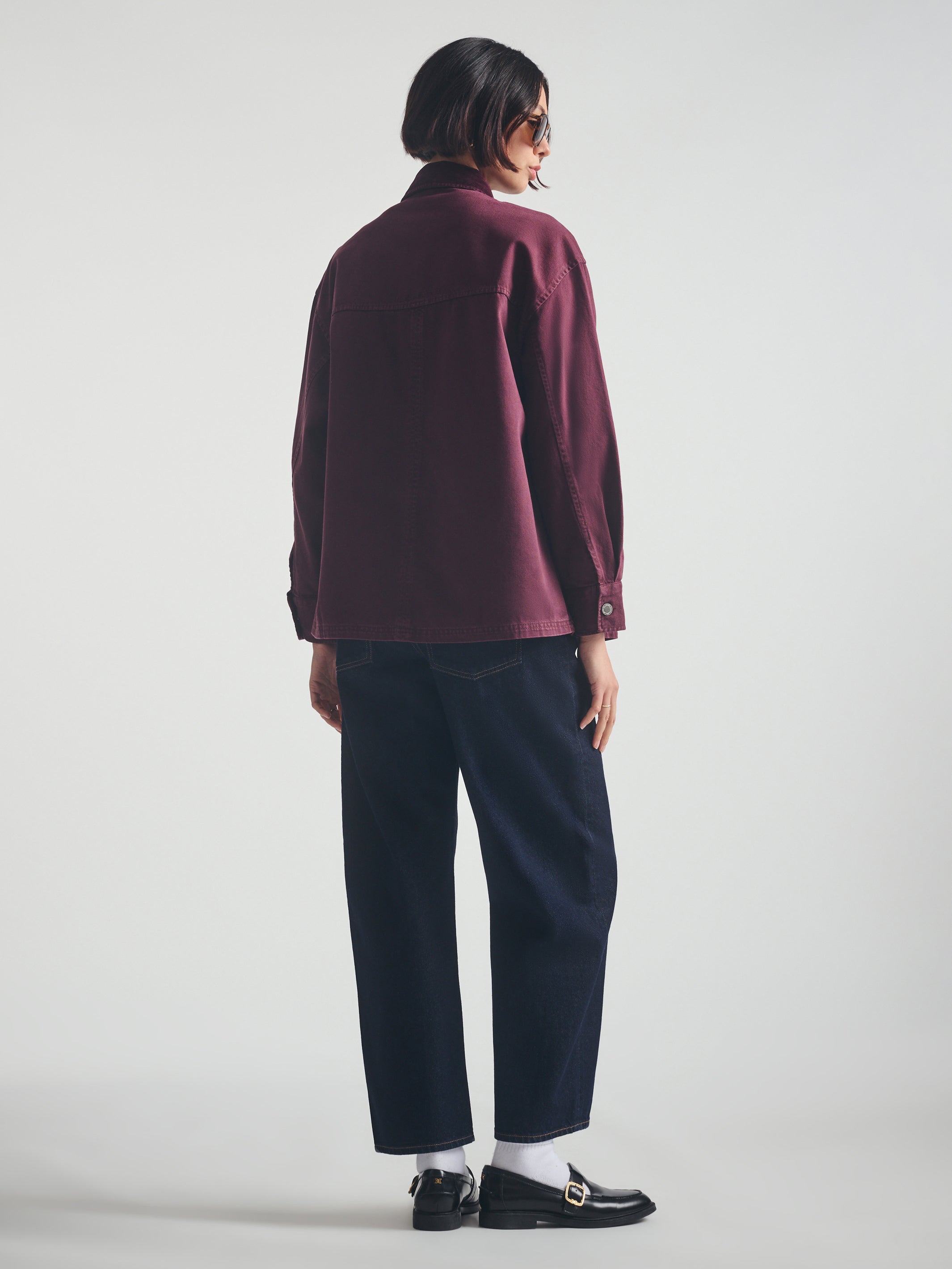 Women's Overshirt in Windsor Wine - BROOKLYN INDUSTRIES