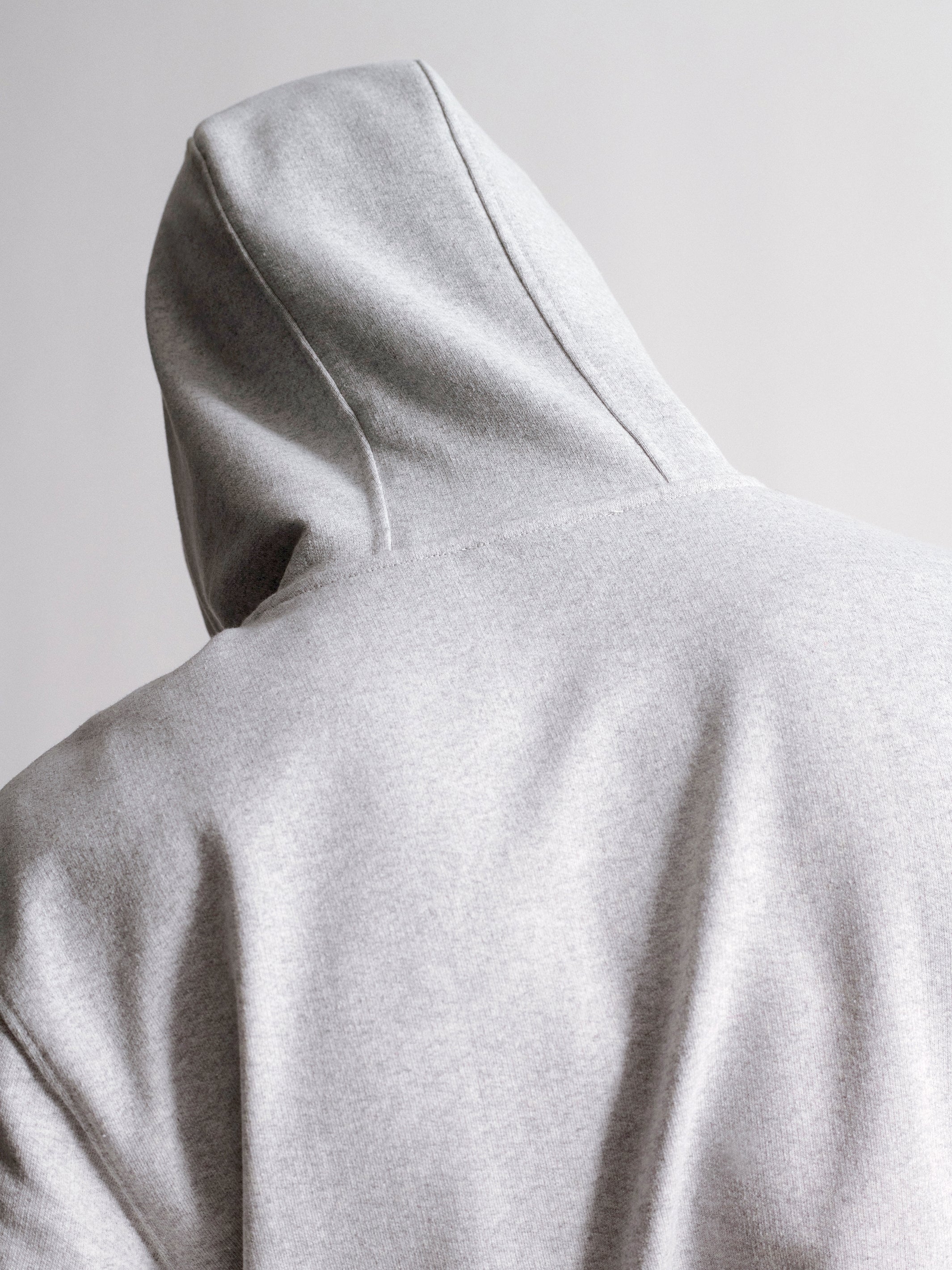 Men's Brooklyn Hooded Sweatshirt In Light Grey Melange - BROOKLYN INDUSTRIES